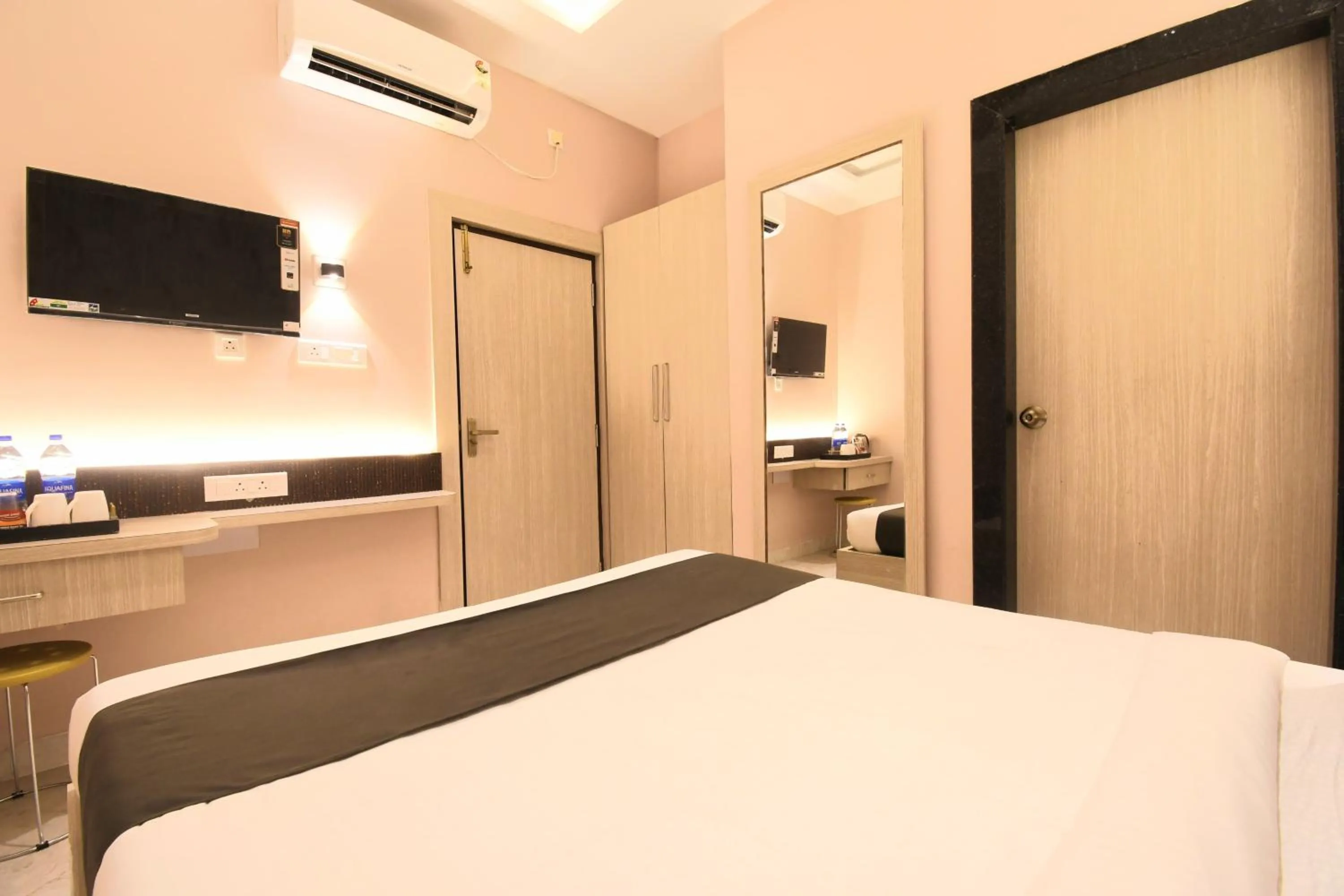 Bed in Hotel Sai Swastik