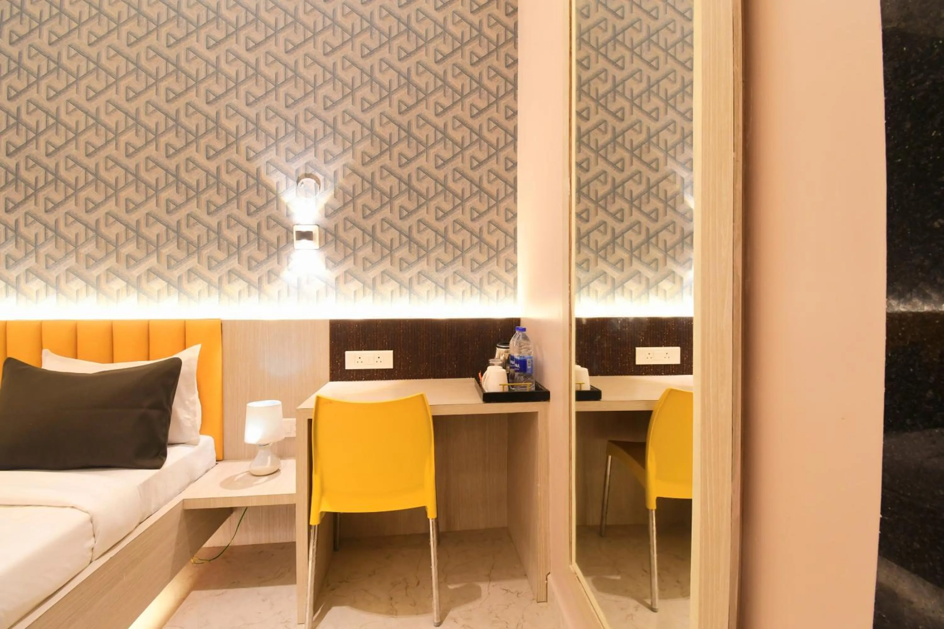 Bed in Hotel Sai Swastik