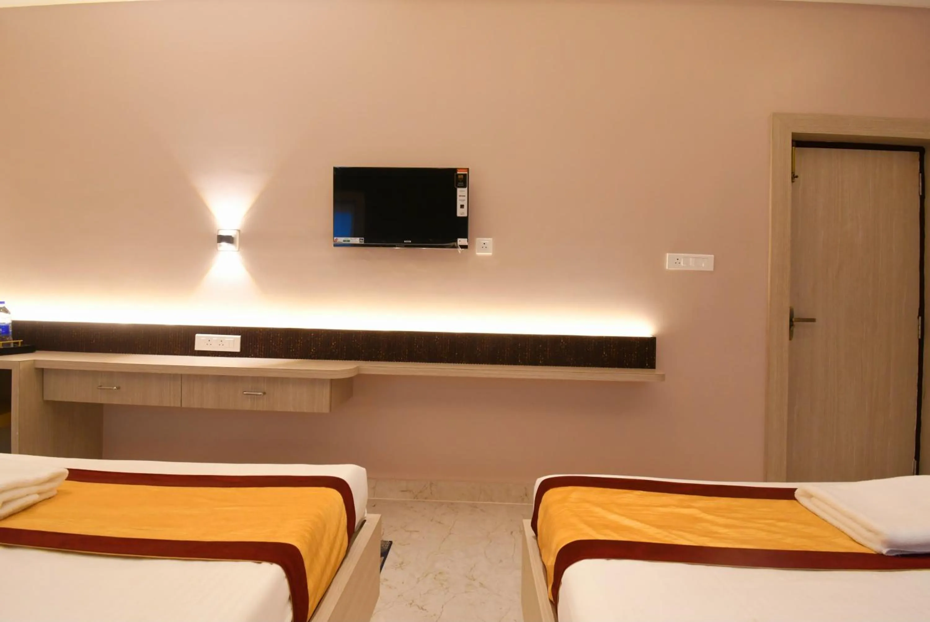 Bed in Hotel Sai Swastik