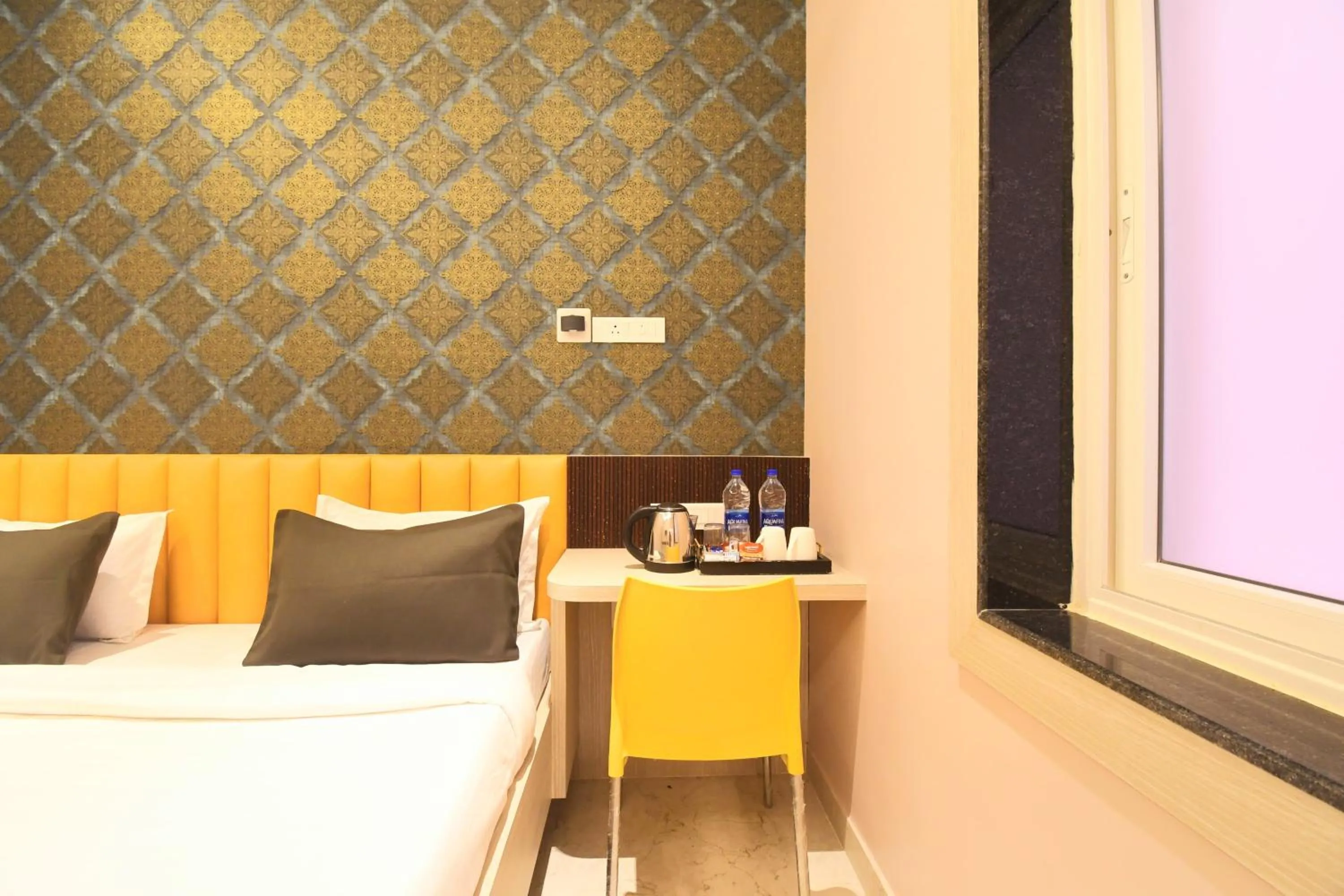 Bed in Hotel Sai Swastik