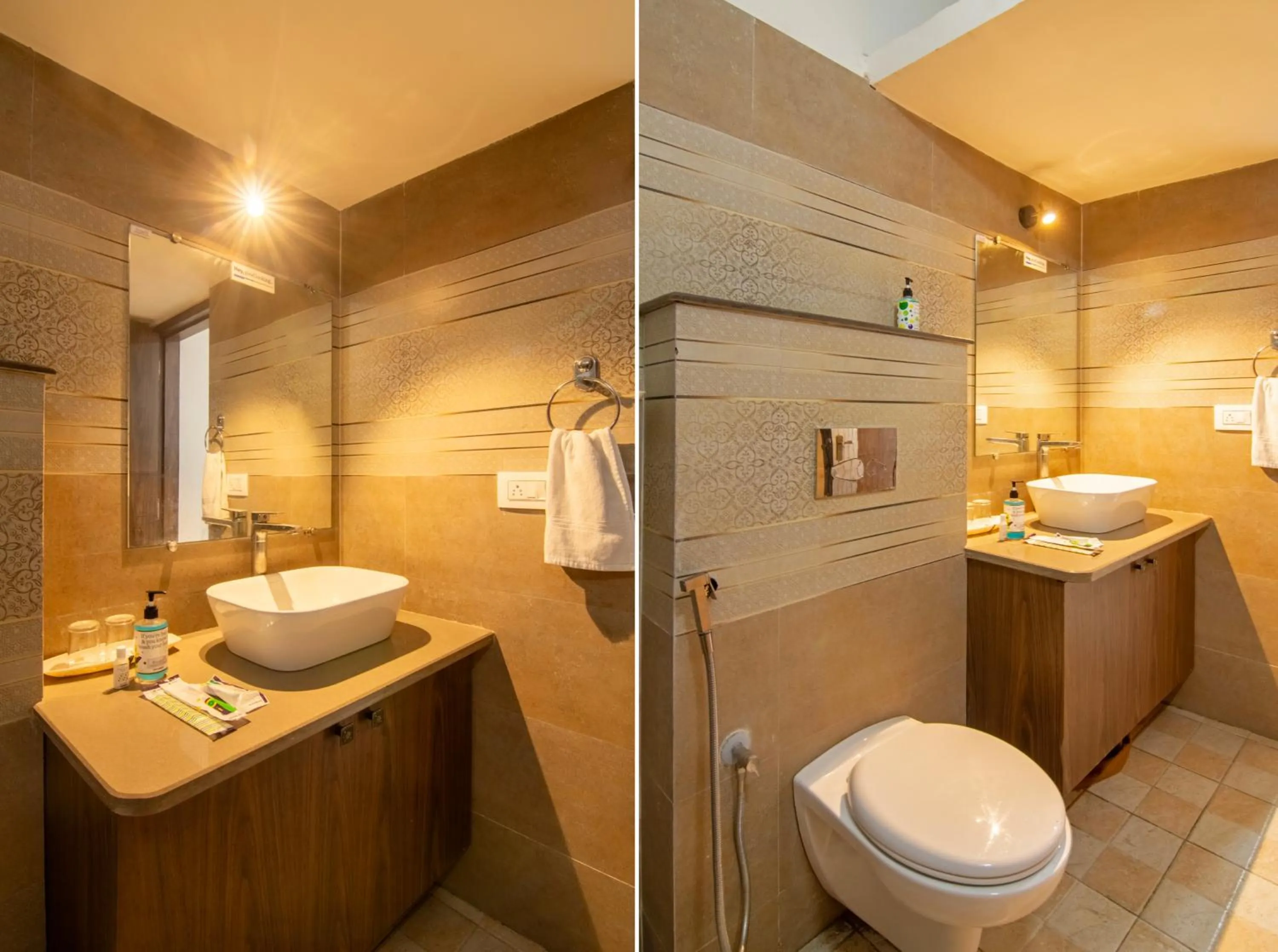 Bathroom in Treebo Petals Suites & Banquet - New Town