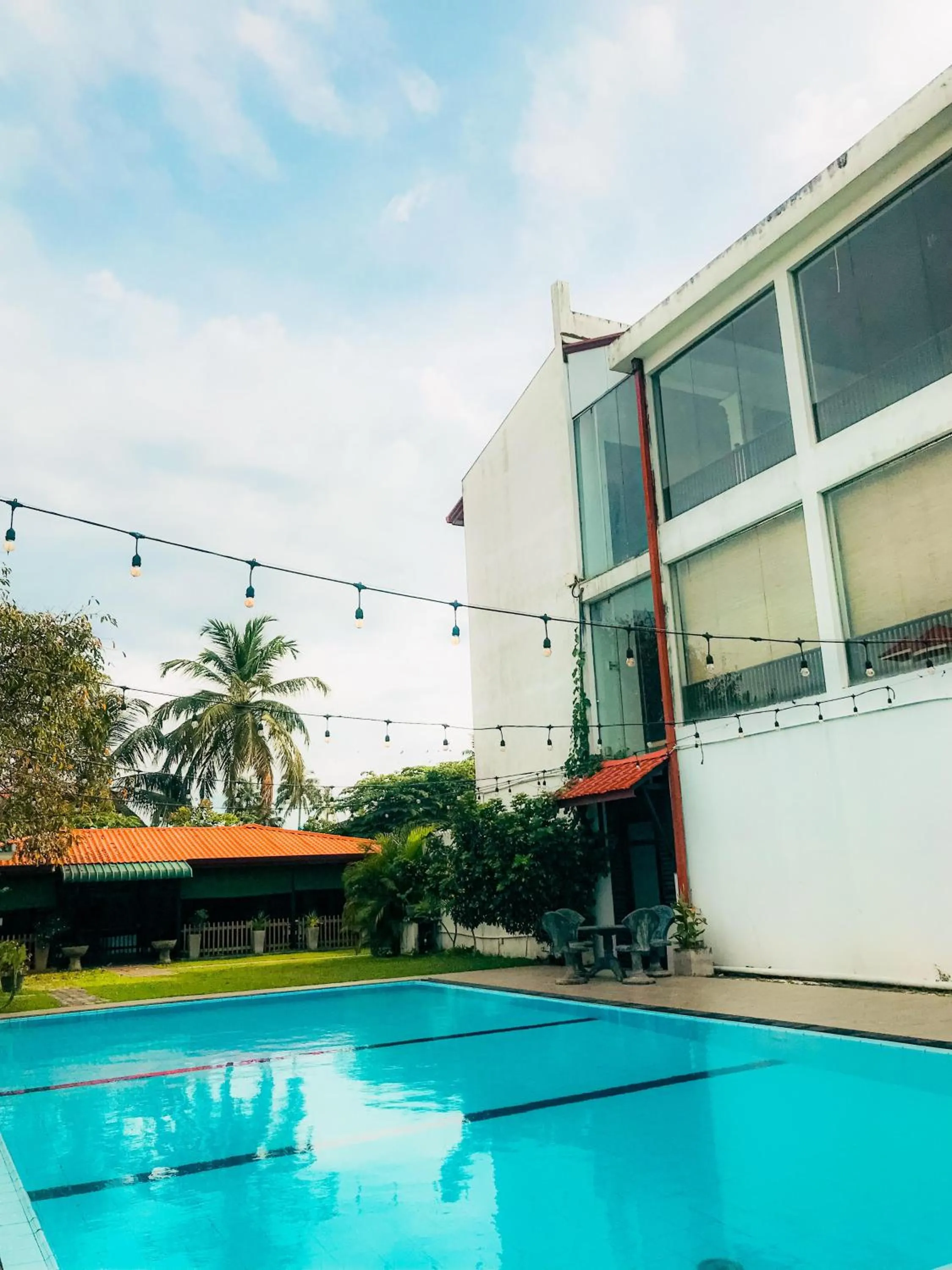 Pool view in Blue Spring Hotel Wadduwa