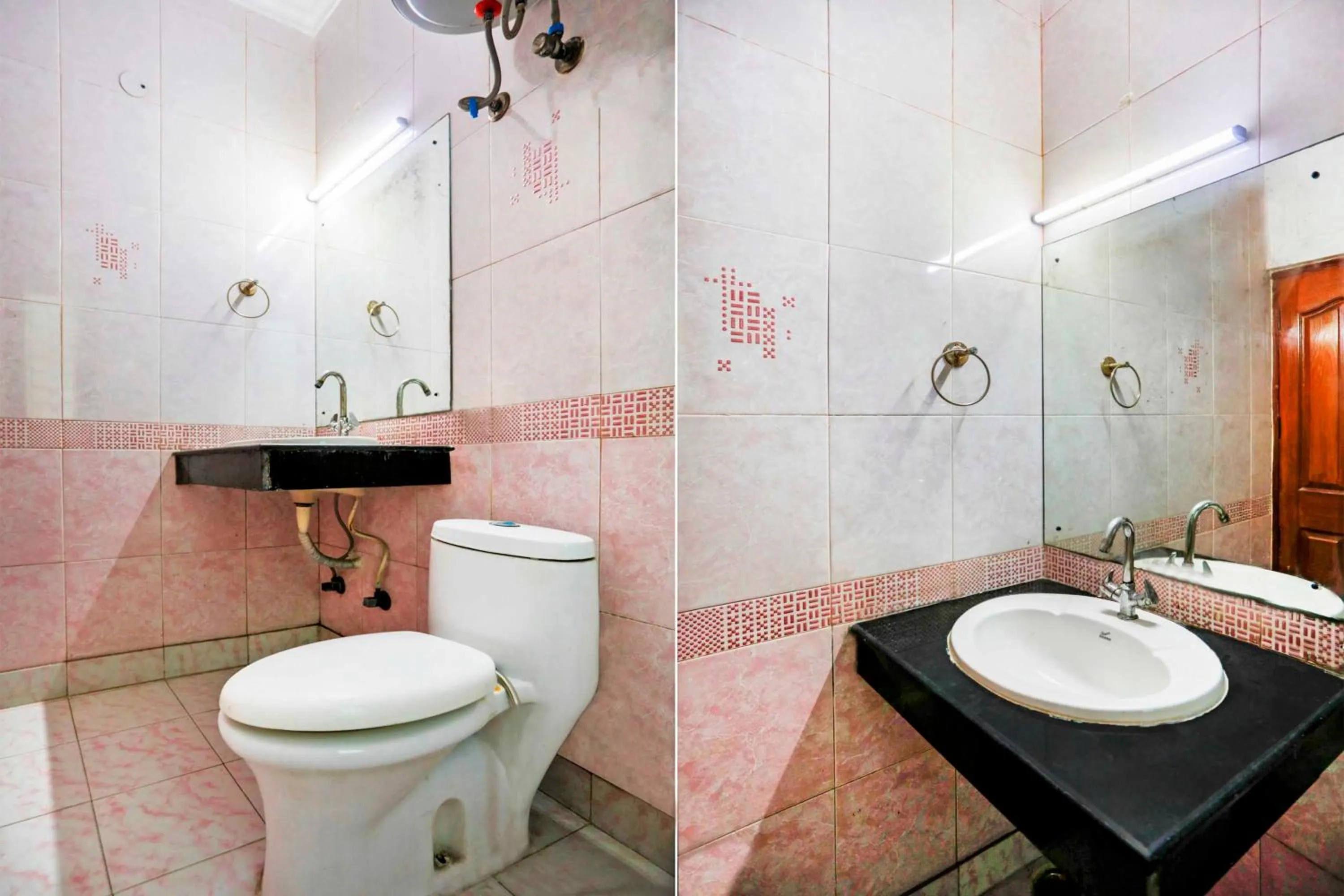 Bathroom in Hotel O Sunshine Near Iskcon Temple Noida