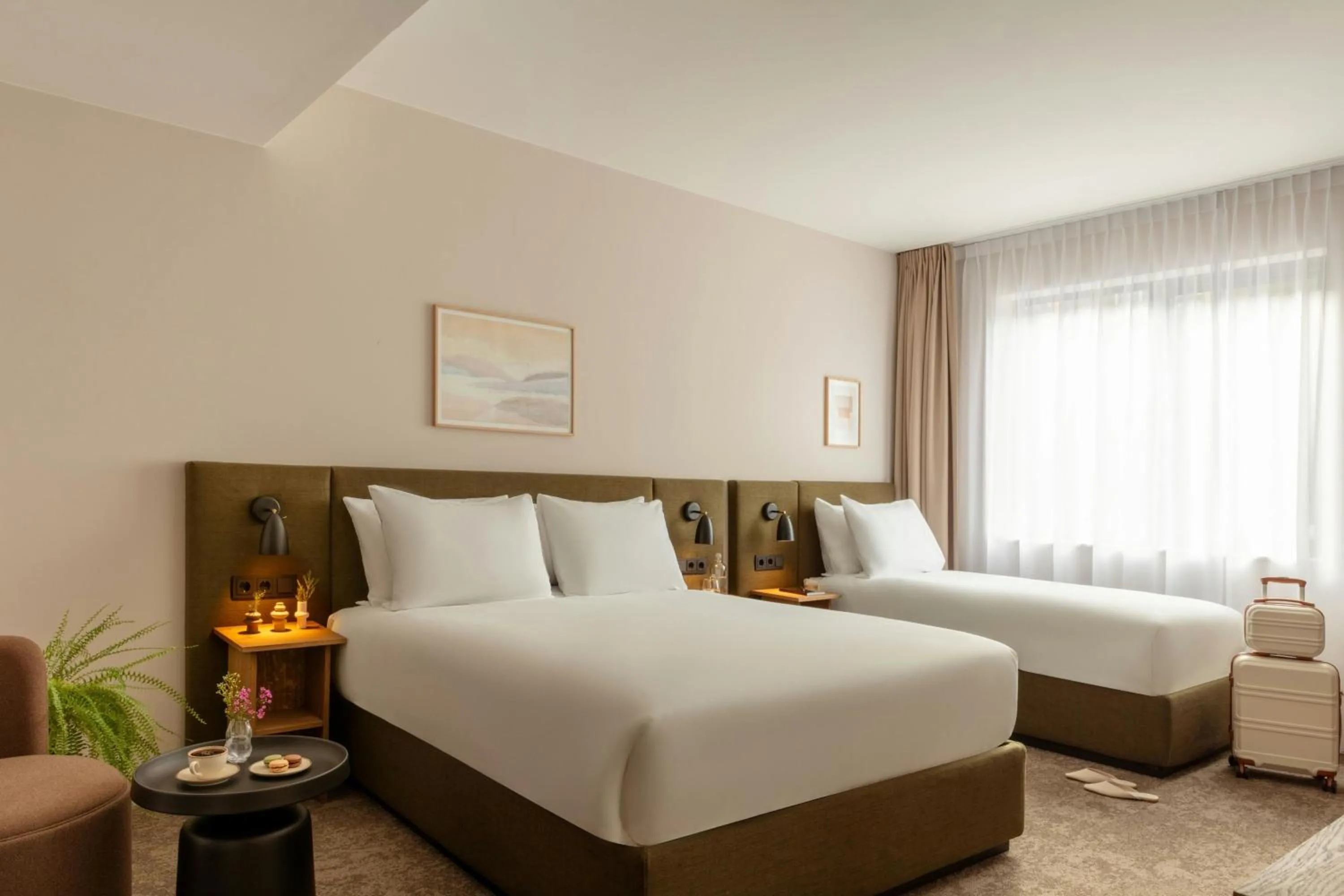 Photo of the whole room, Bed in Hotel Middelland Rotterdam