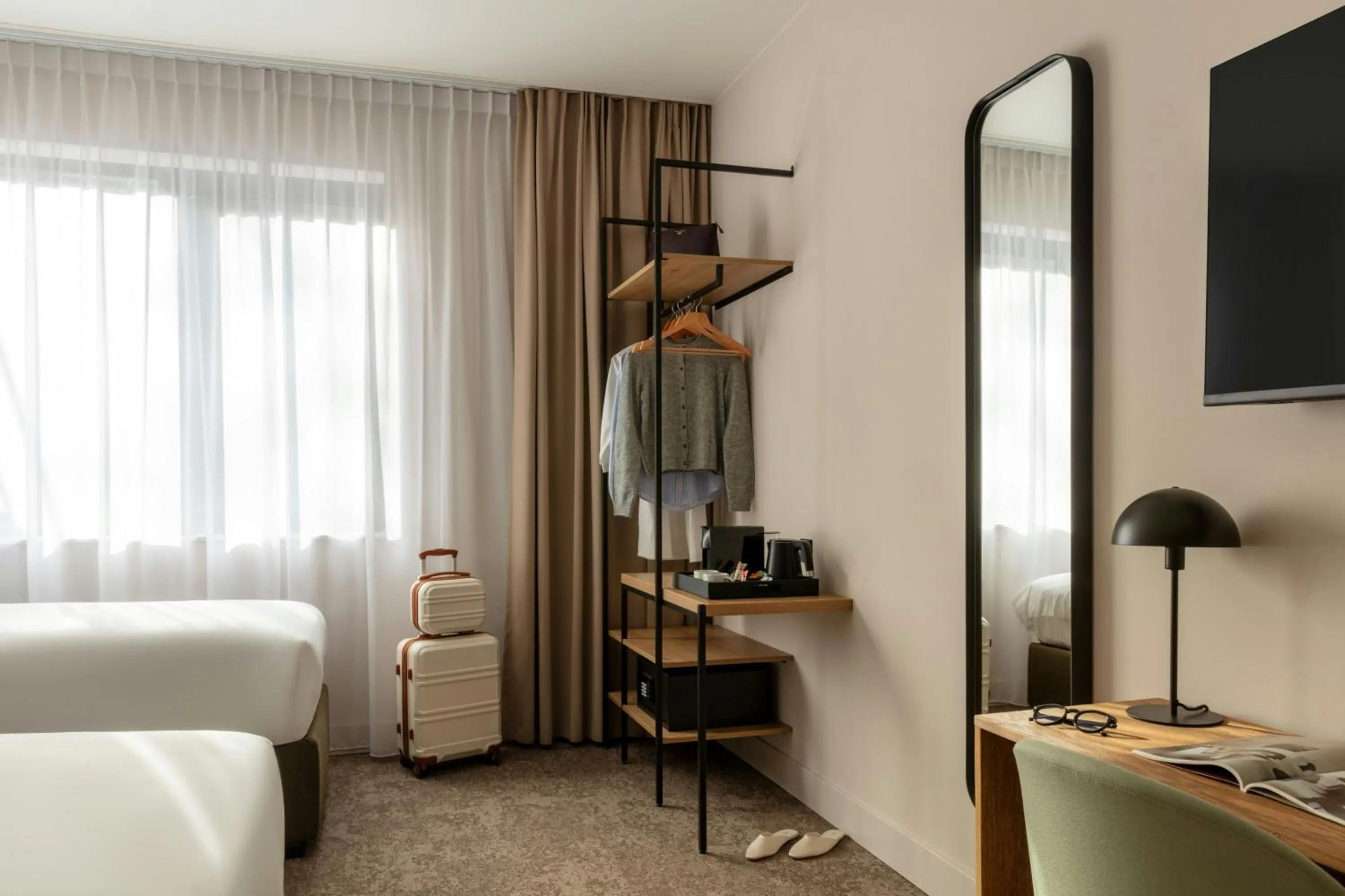 Photo of the whole room, Bed in Hotel Middelland Rotterdam