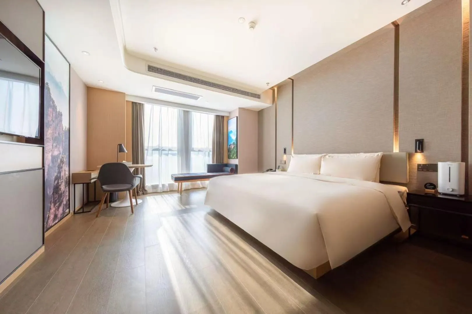 Bed in Atour Hotel Changsha Xiyingmen Fancheng