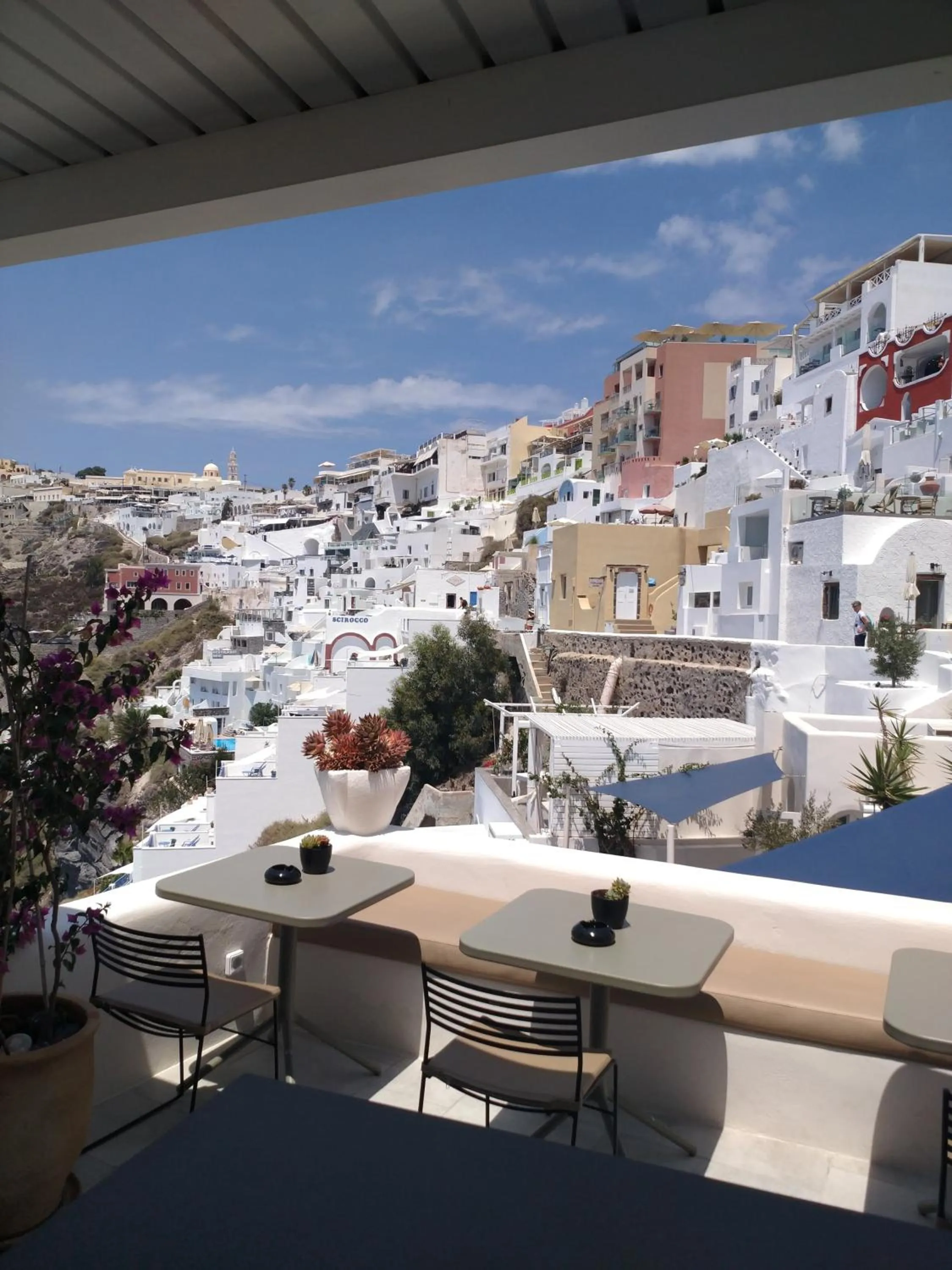 Restaurant/places to eat in Porto Fira Suites