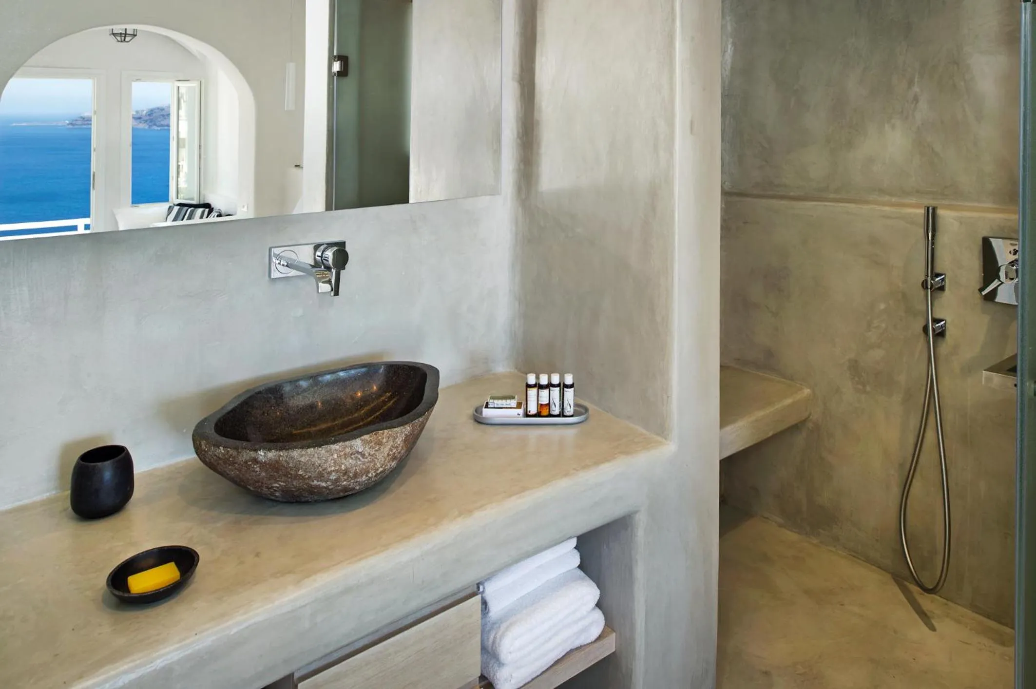 Bathroom in Porto Fira Suites