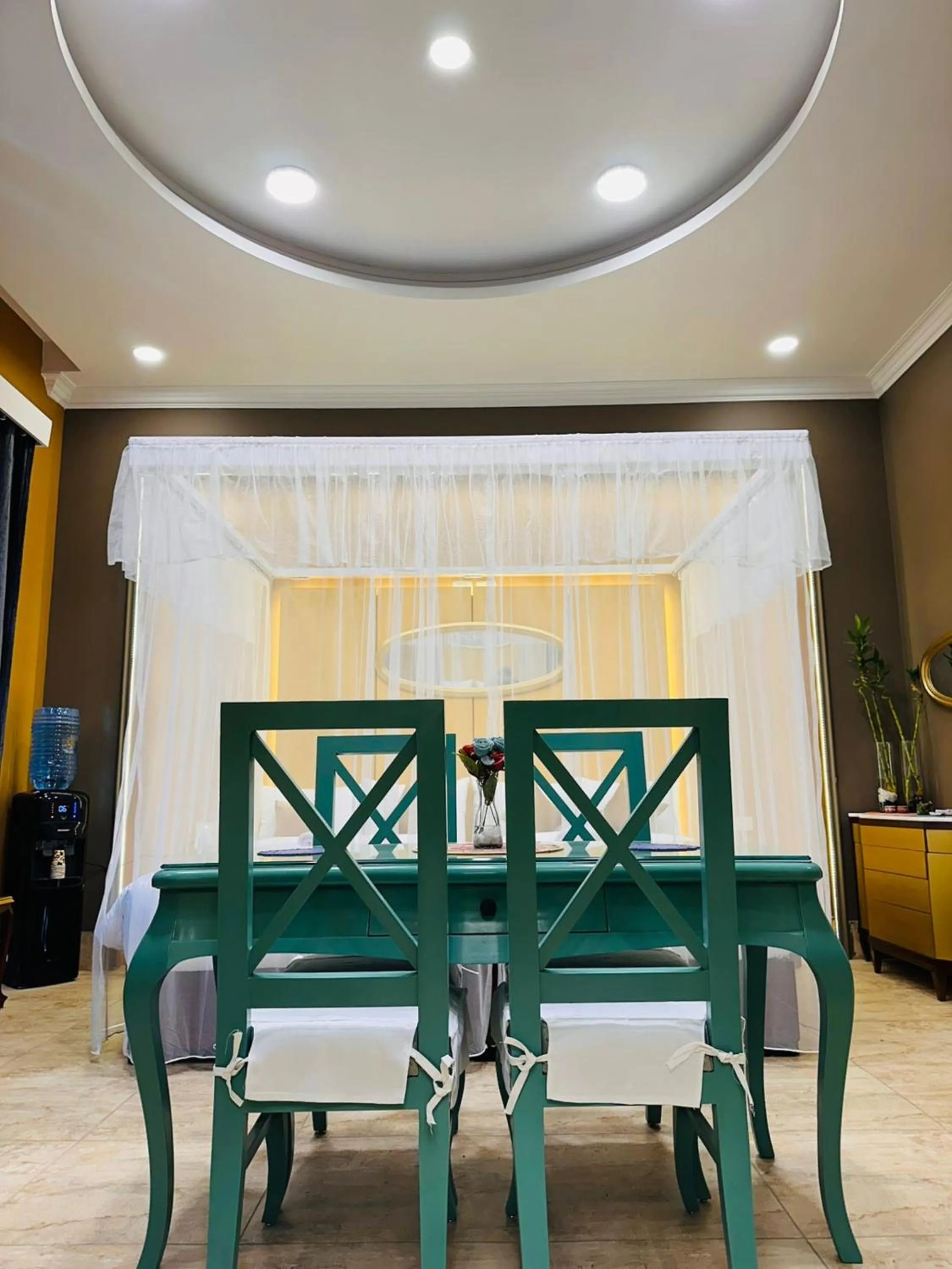 Dining area in GA Plus Hotel in the heart of Cairo