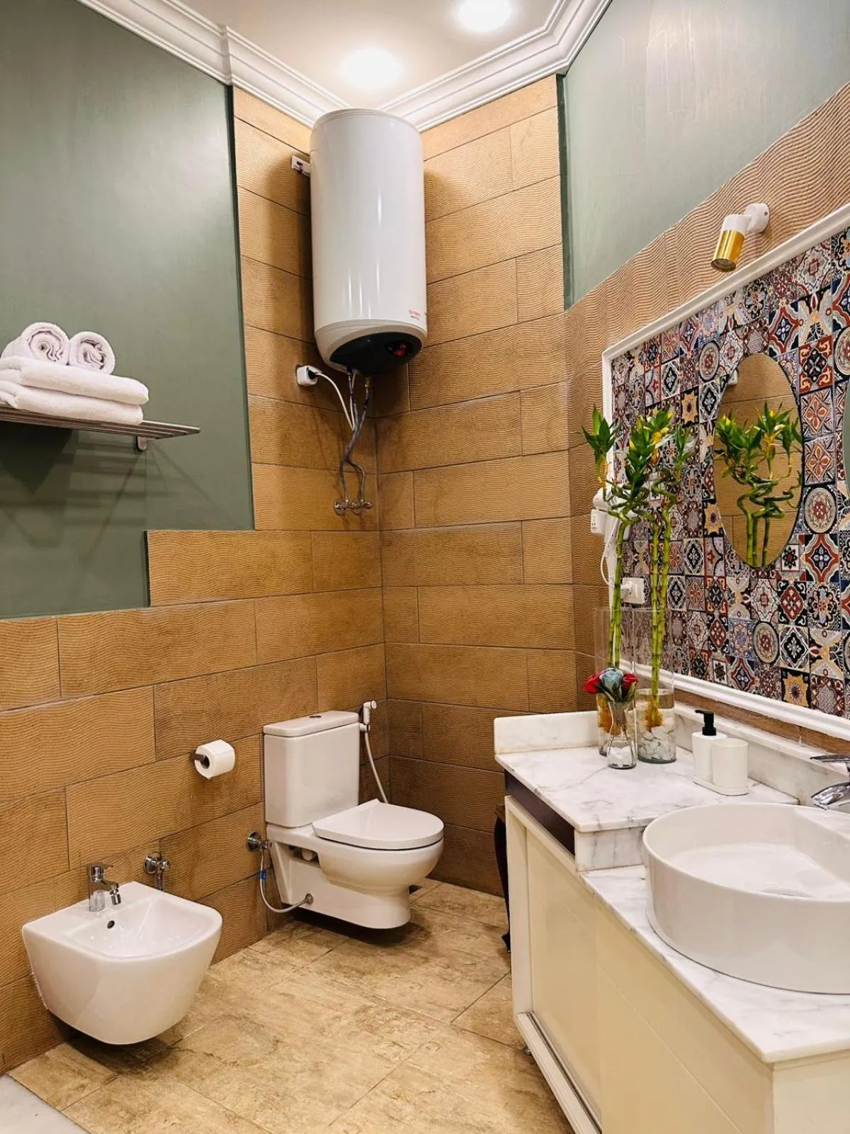 Shower in GA Plus Hotel in the heart of Cairo