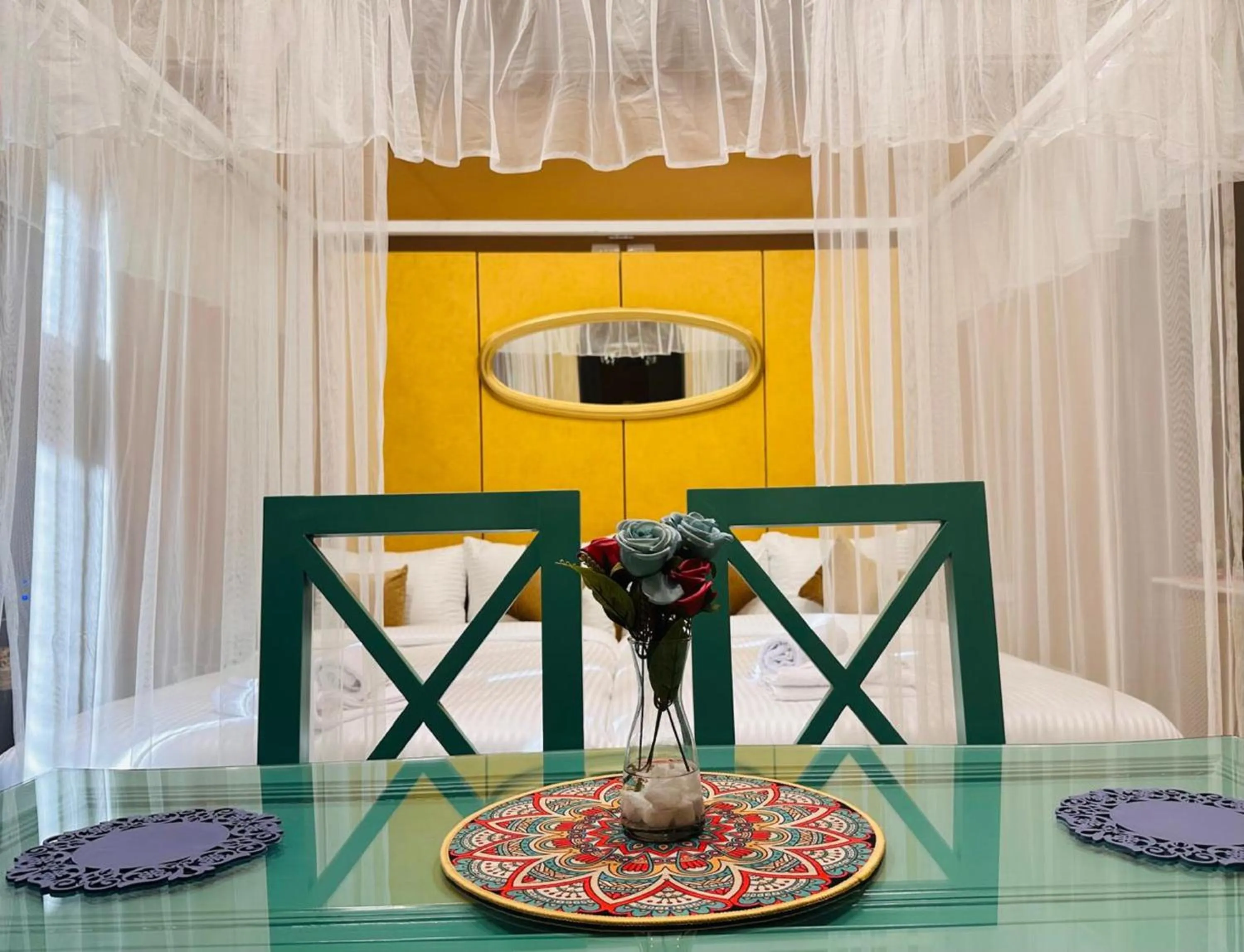 Dining area in GA Plus Hotel in the heart of Cairo