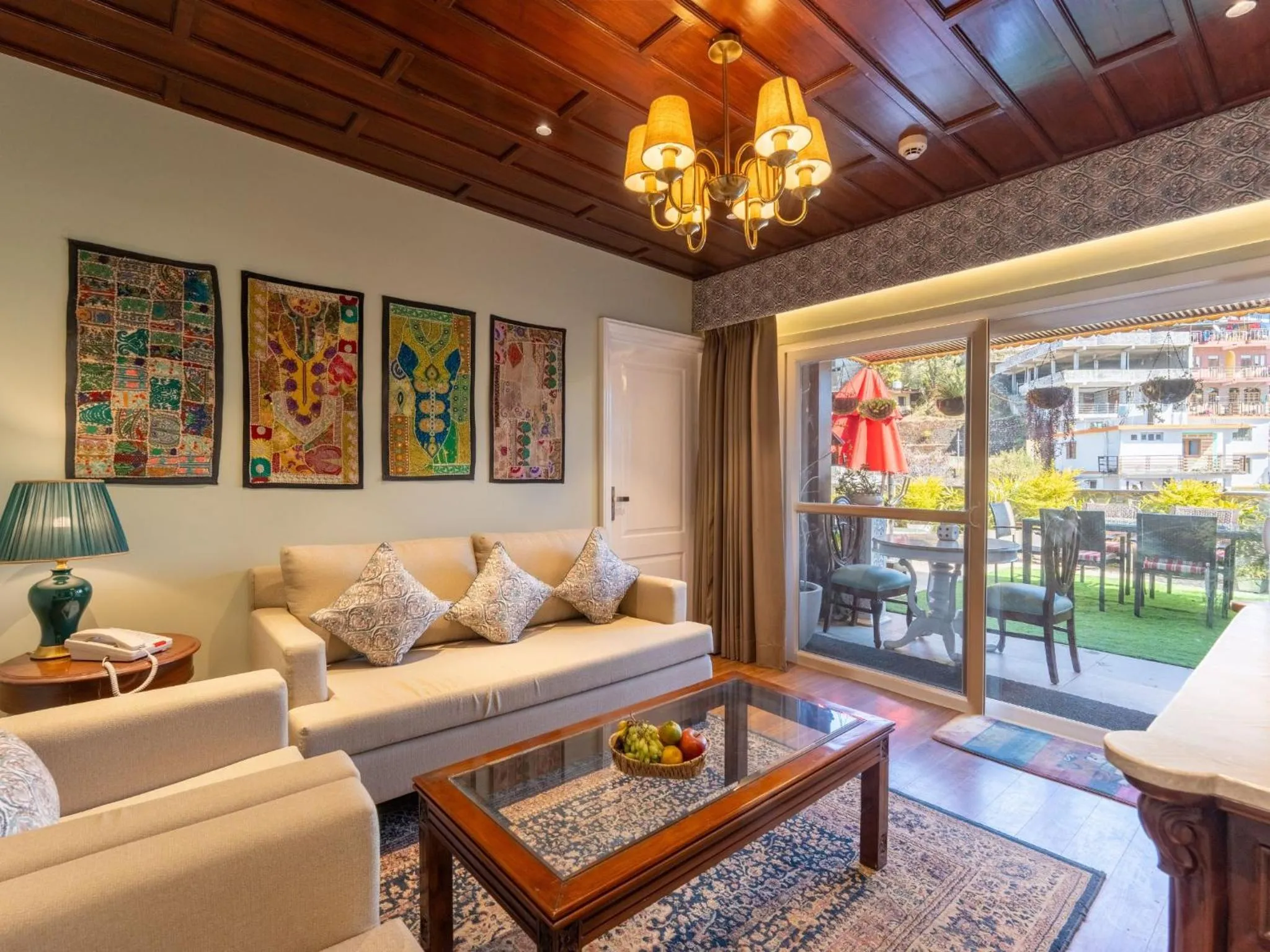 Seating area in Moustache Mussoorie