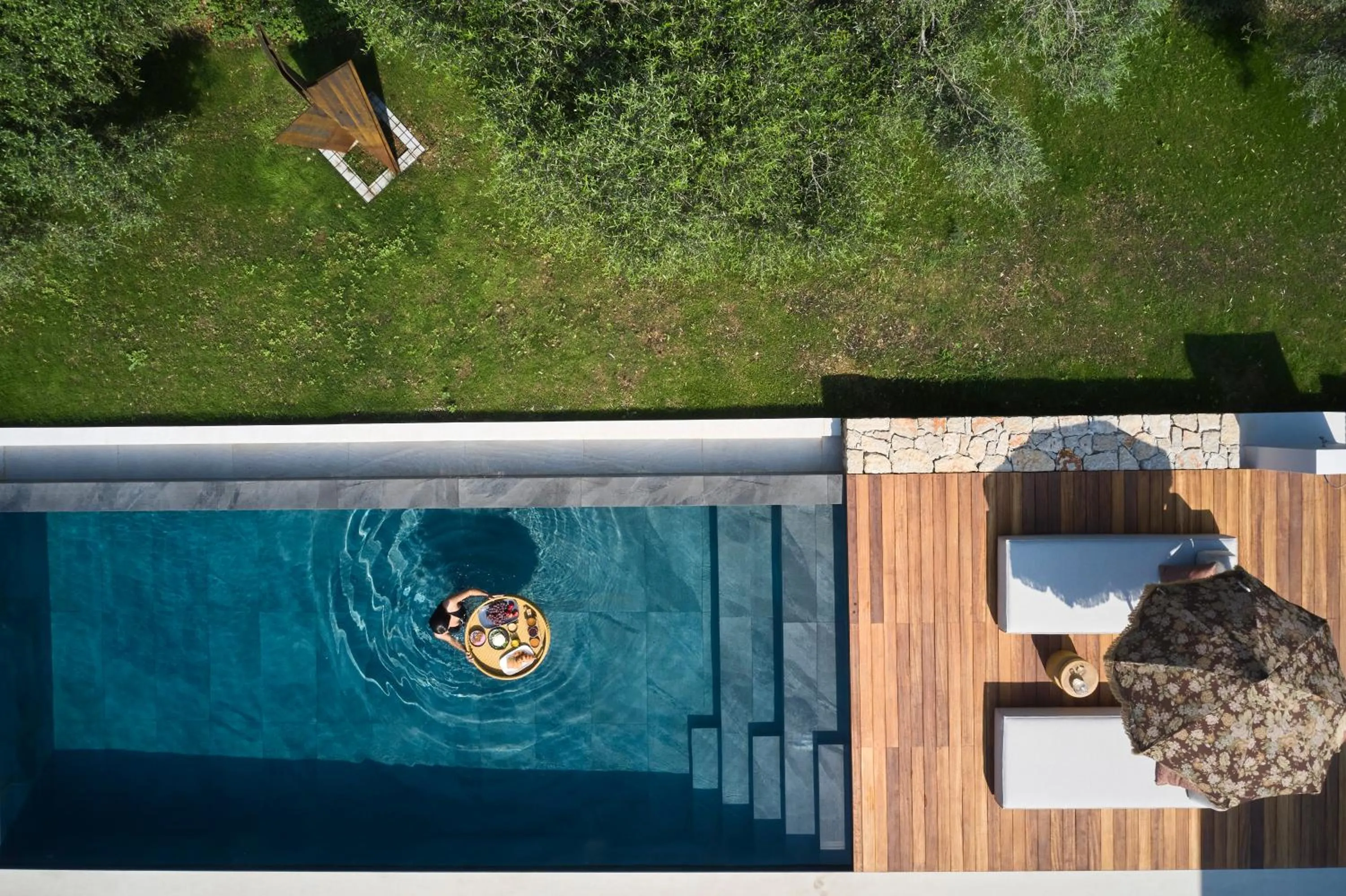 Bird's eye view in Noero Villas Lefkada