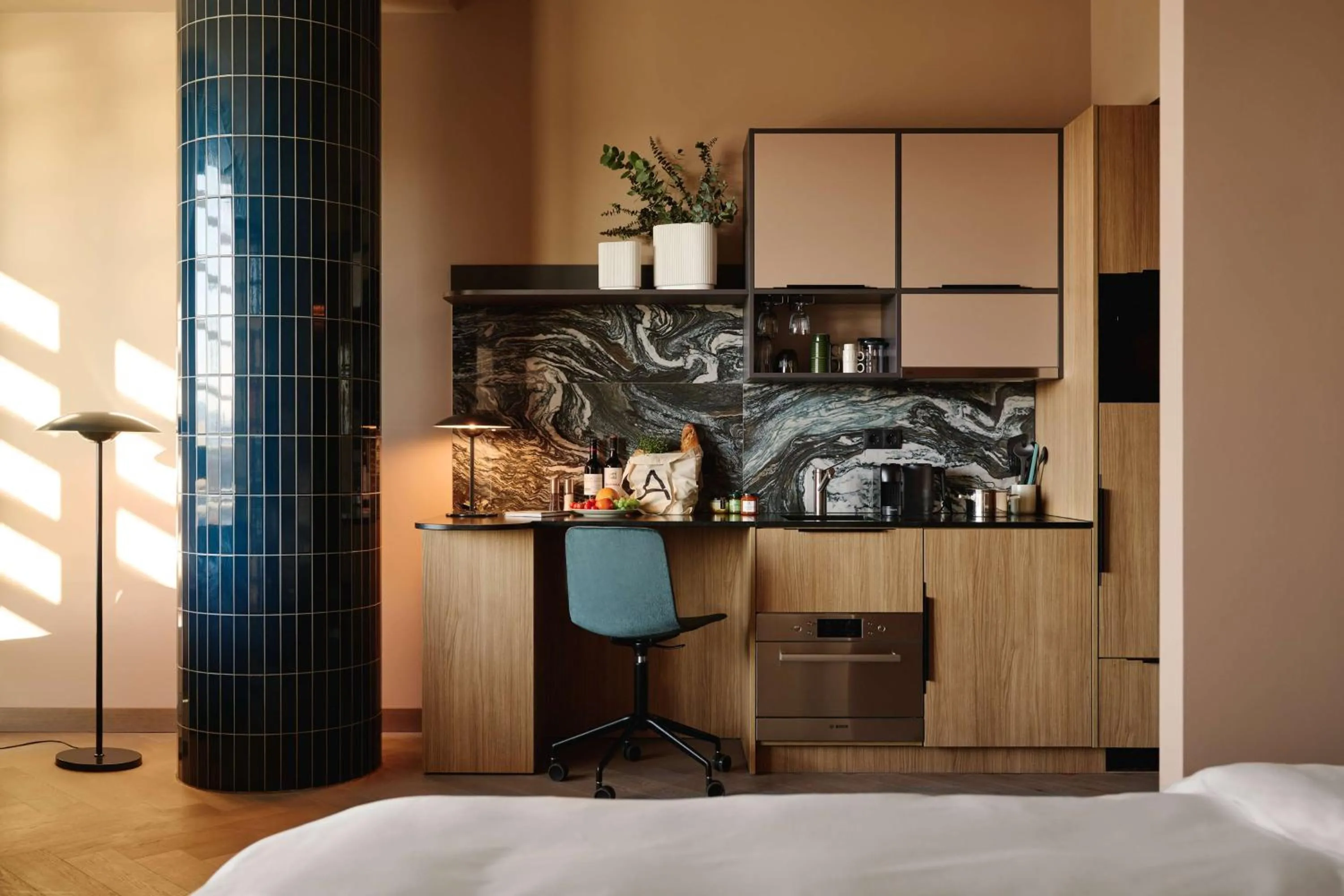 Kitchen or kitchenette, Bed in A by Adina Vienna Danube