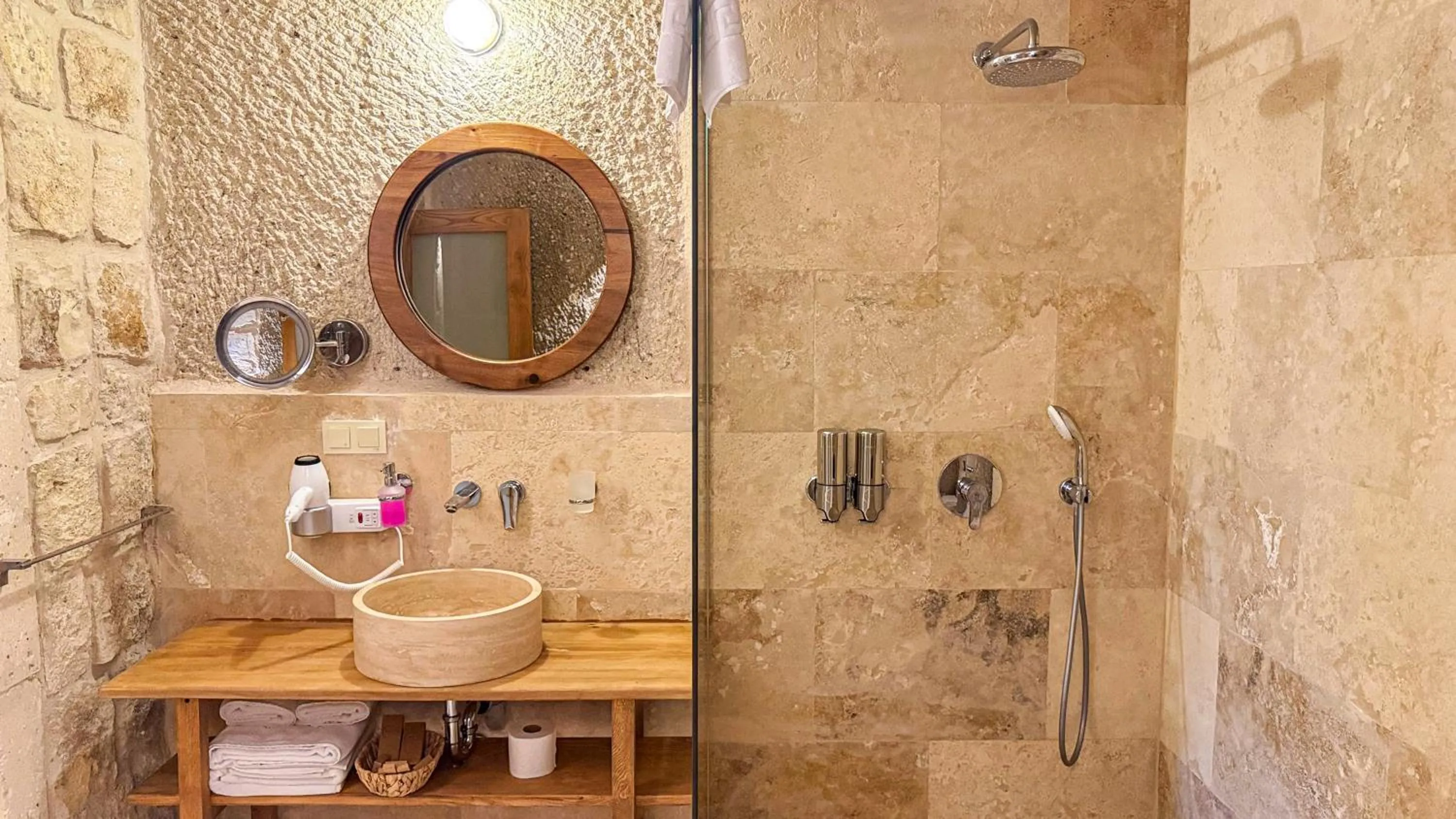 Shower in Logos Cave Cappadocia - Adults Only