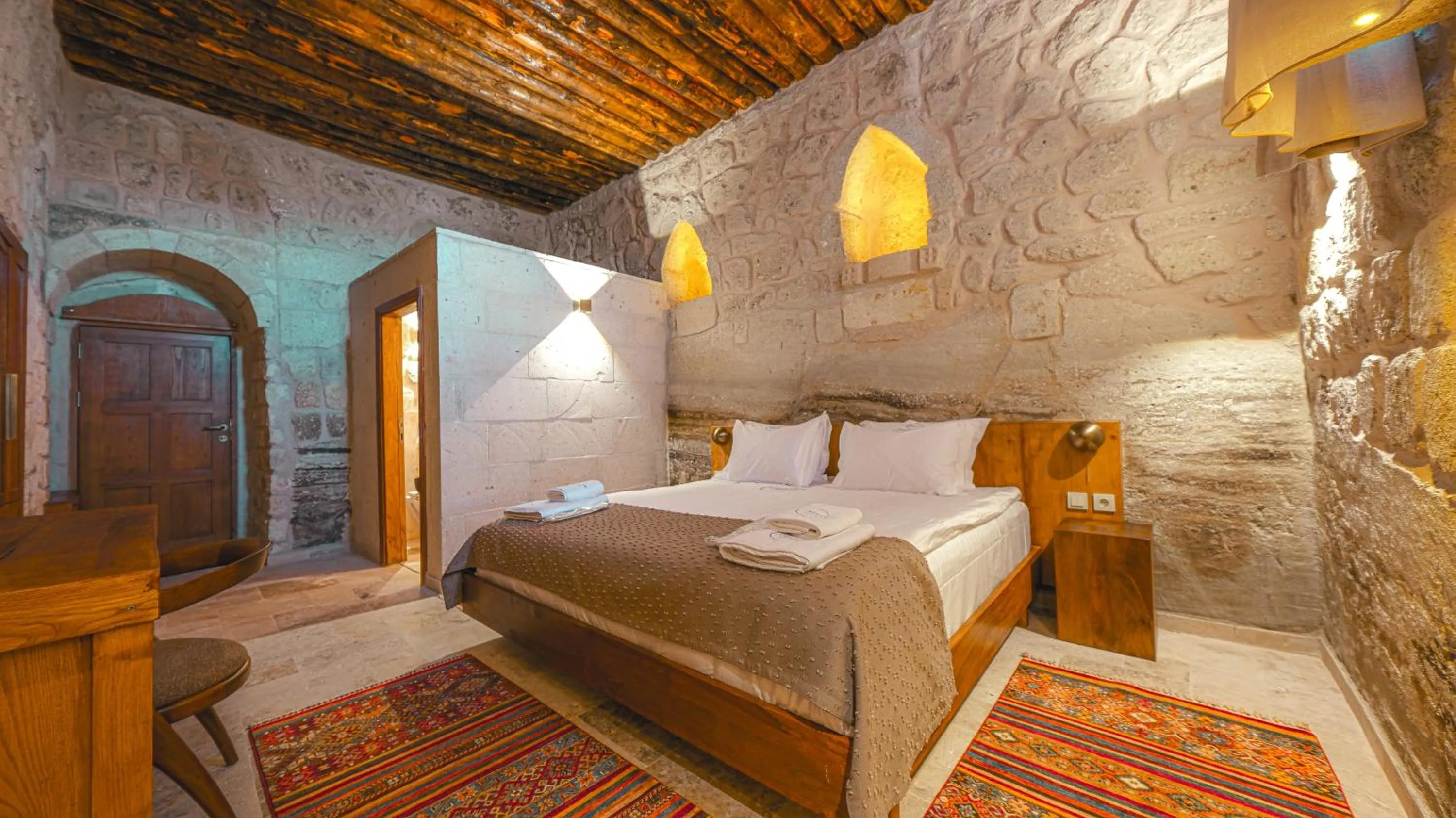Bed in Logos Cave Cappadocia - Adults Only