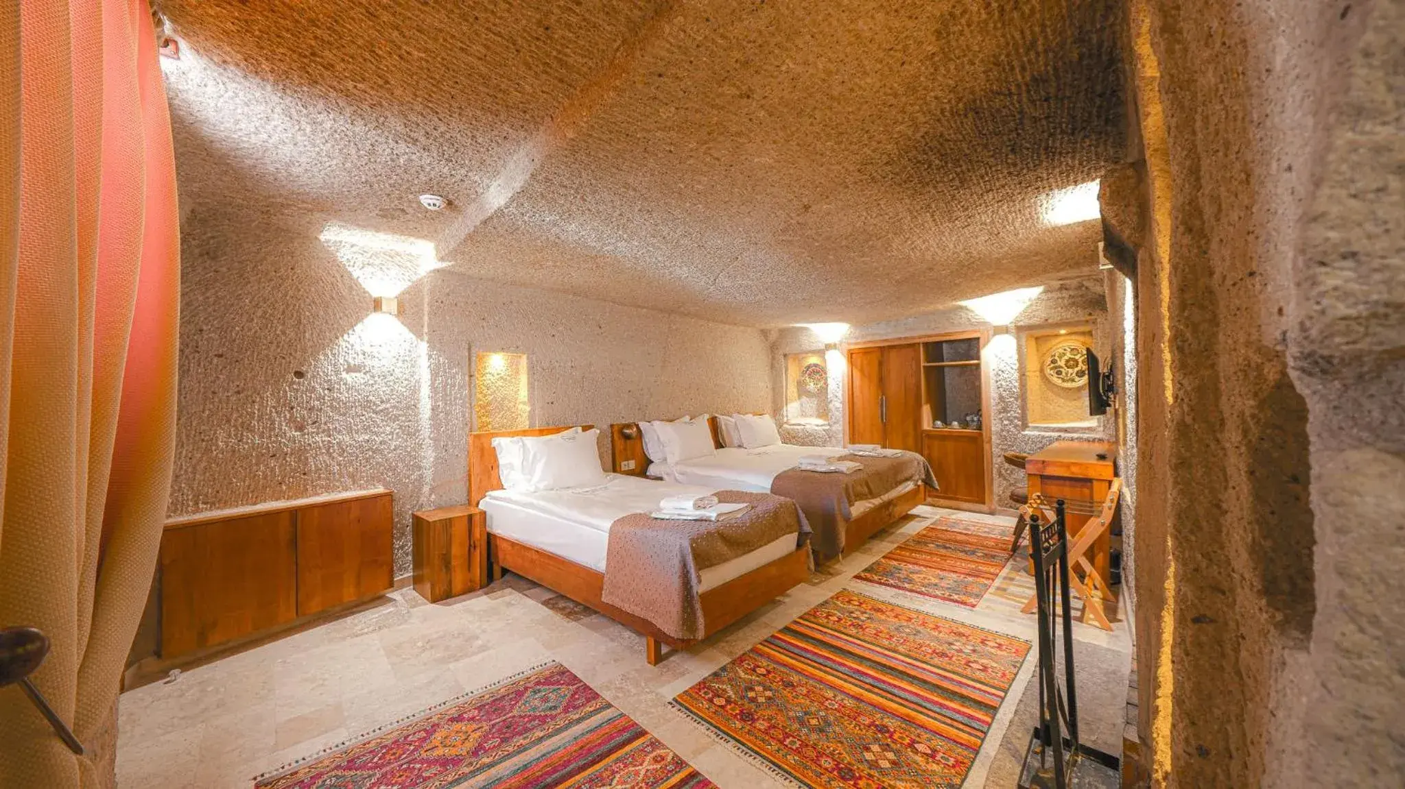 Triple Room with Terrace in Logos Cave Cappadocia Triple Room with Terrace in Logos Cave Cappadocia