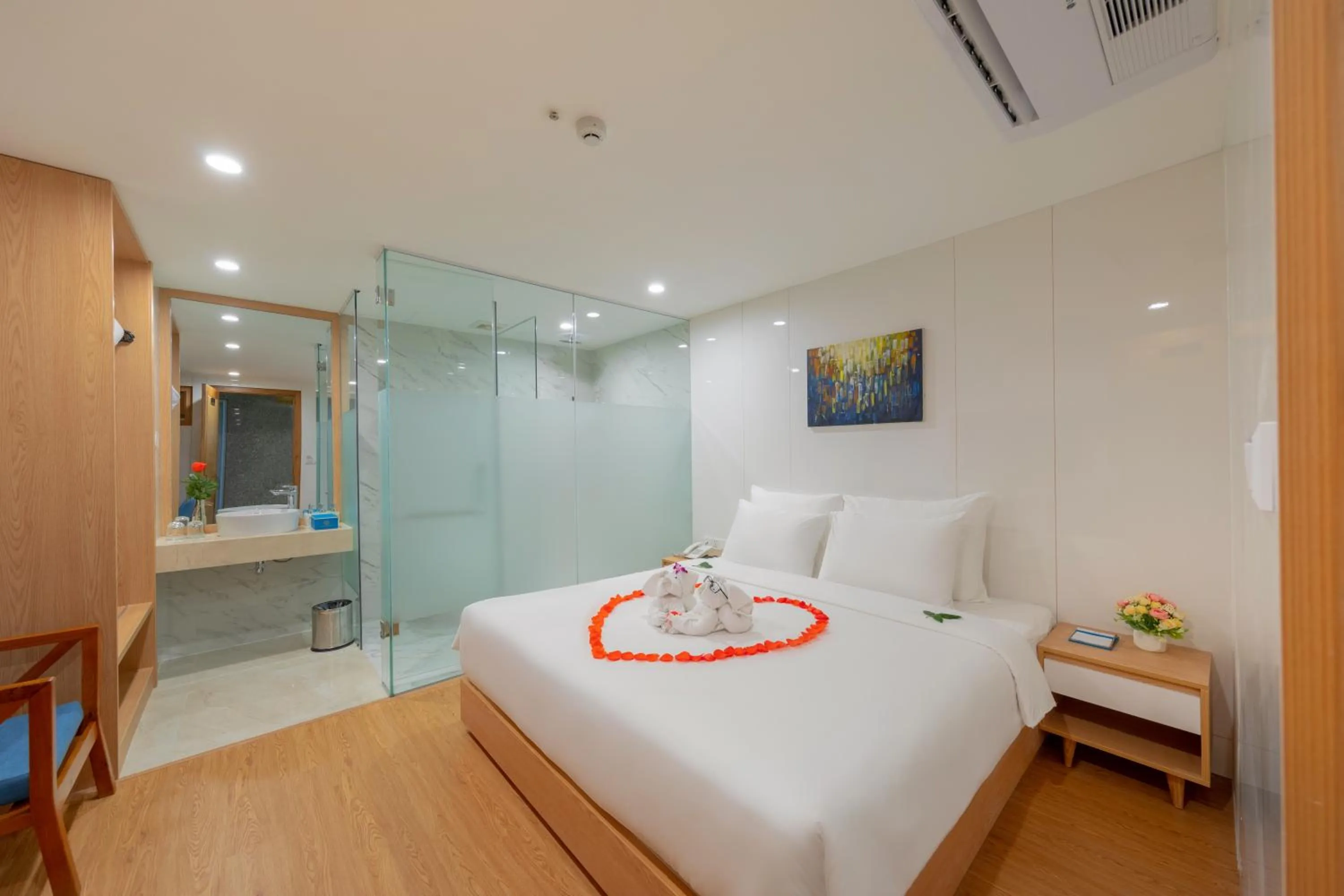 Bed in KOVA Diamond Hotel Da Nang