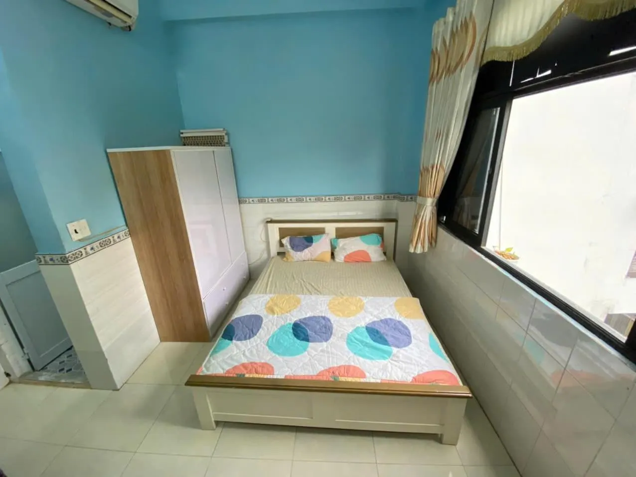 Bed in Sky Center Apartment