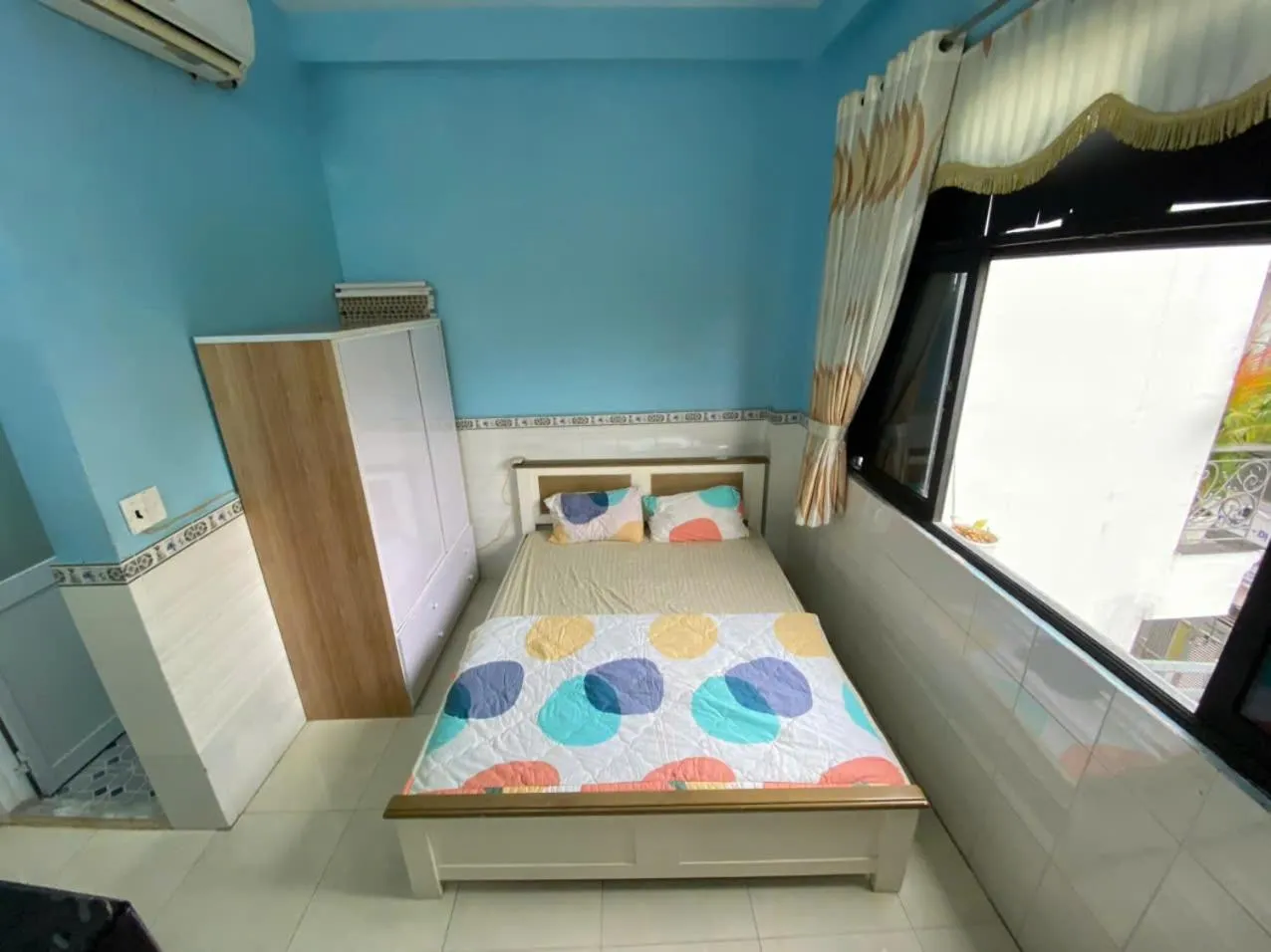 Bed in Sky Center Apartment