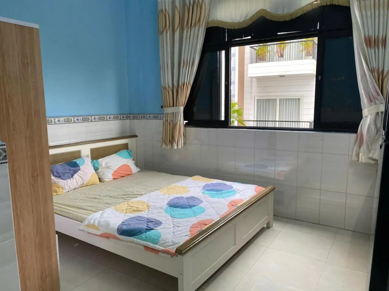 Bed in Sky Center Apartment