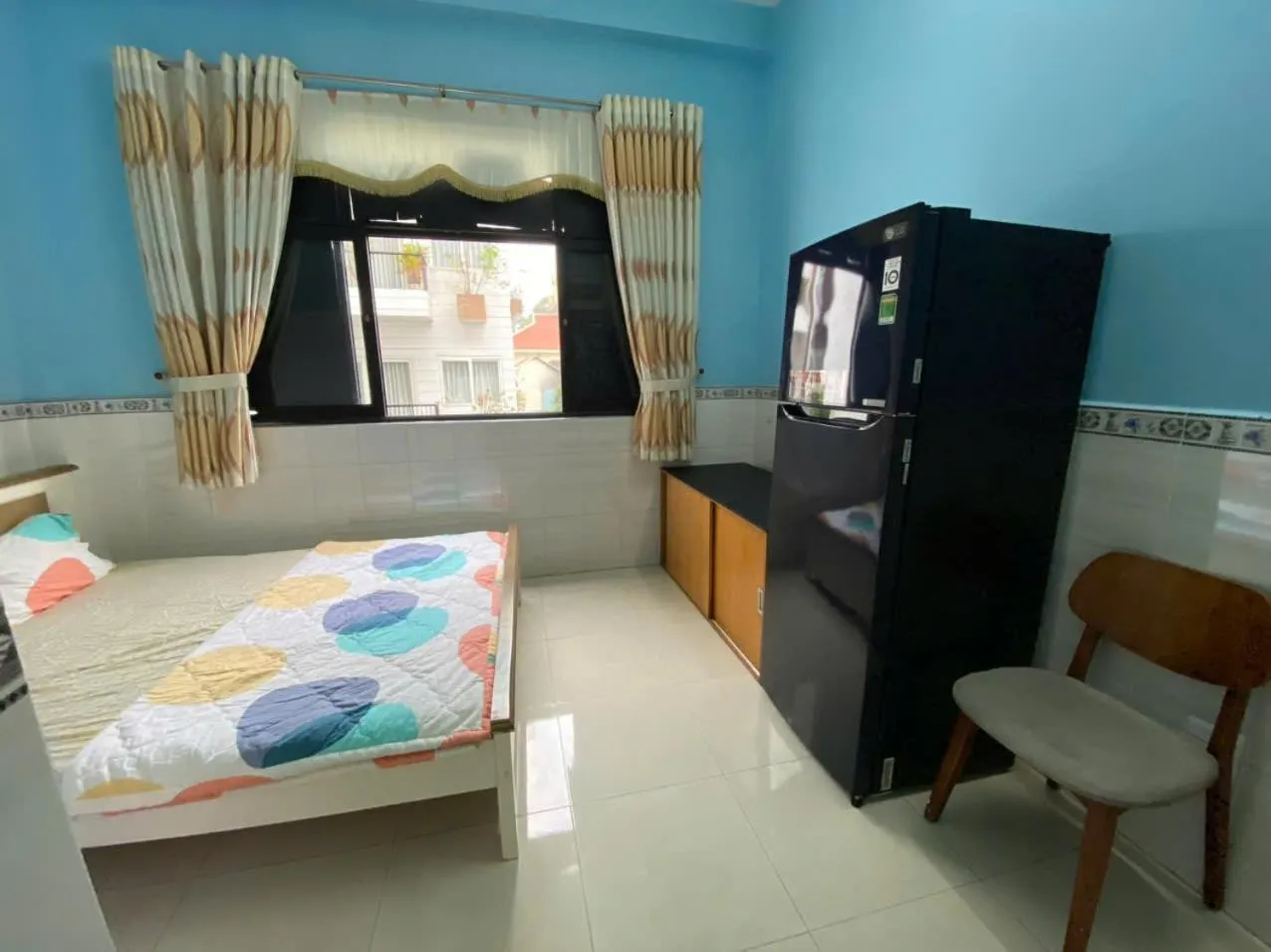 Bed in Sky Center Apartment