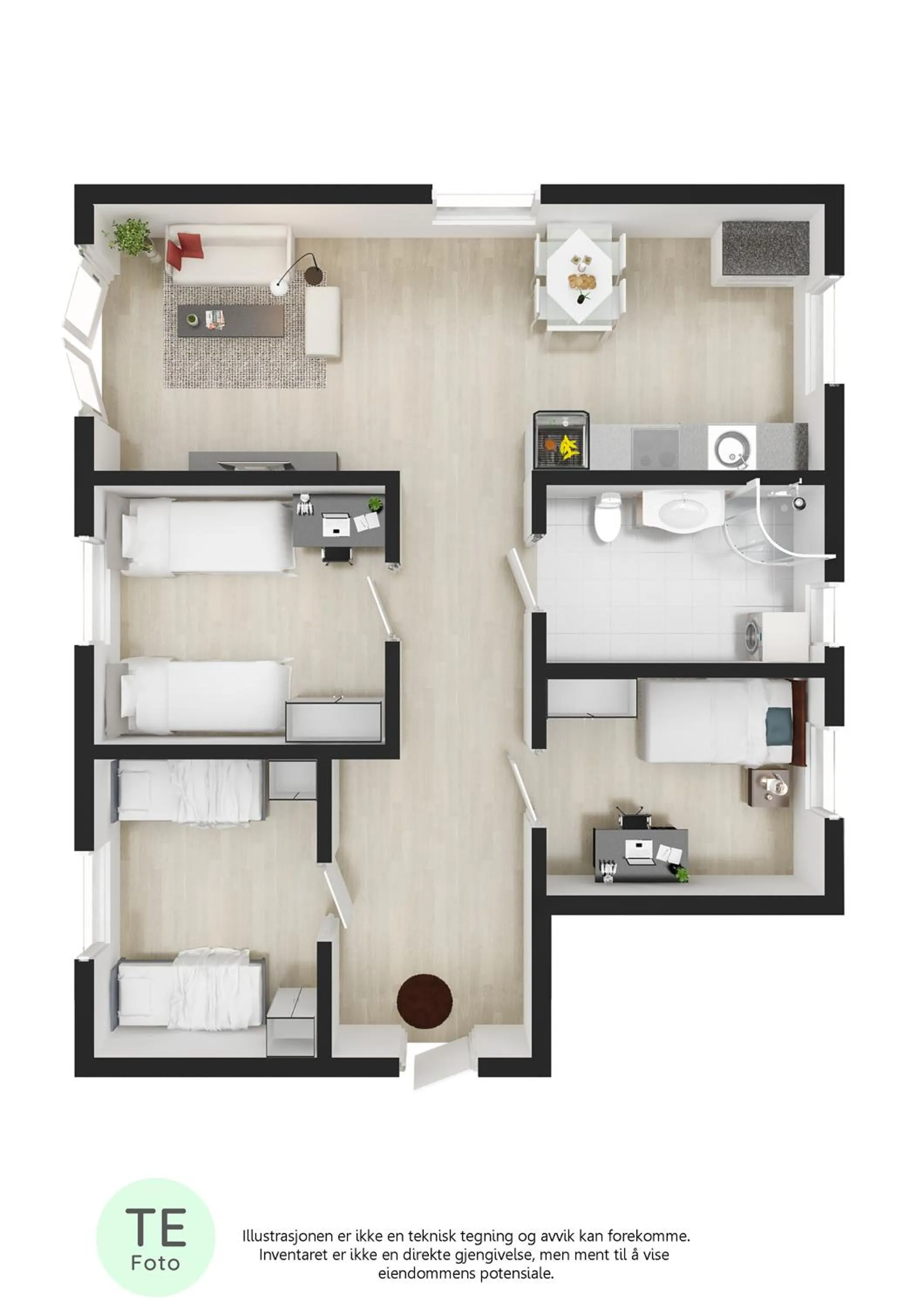 Floor plan in Master Apartment Hotel