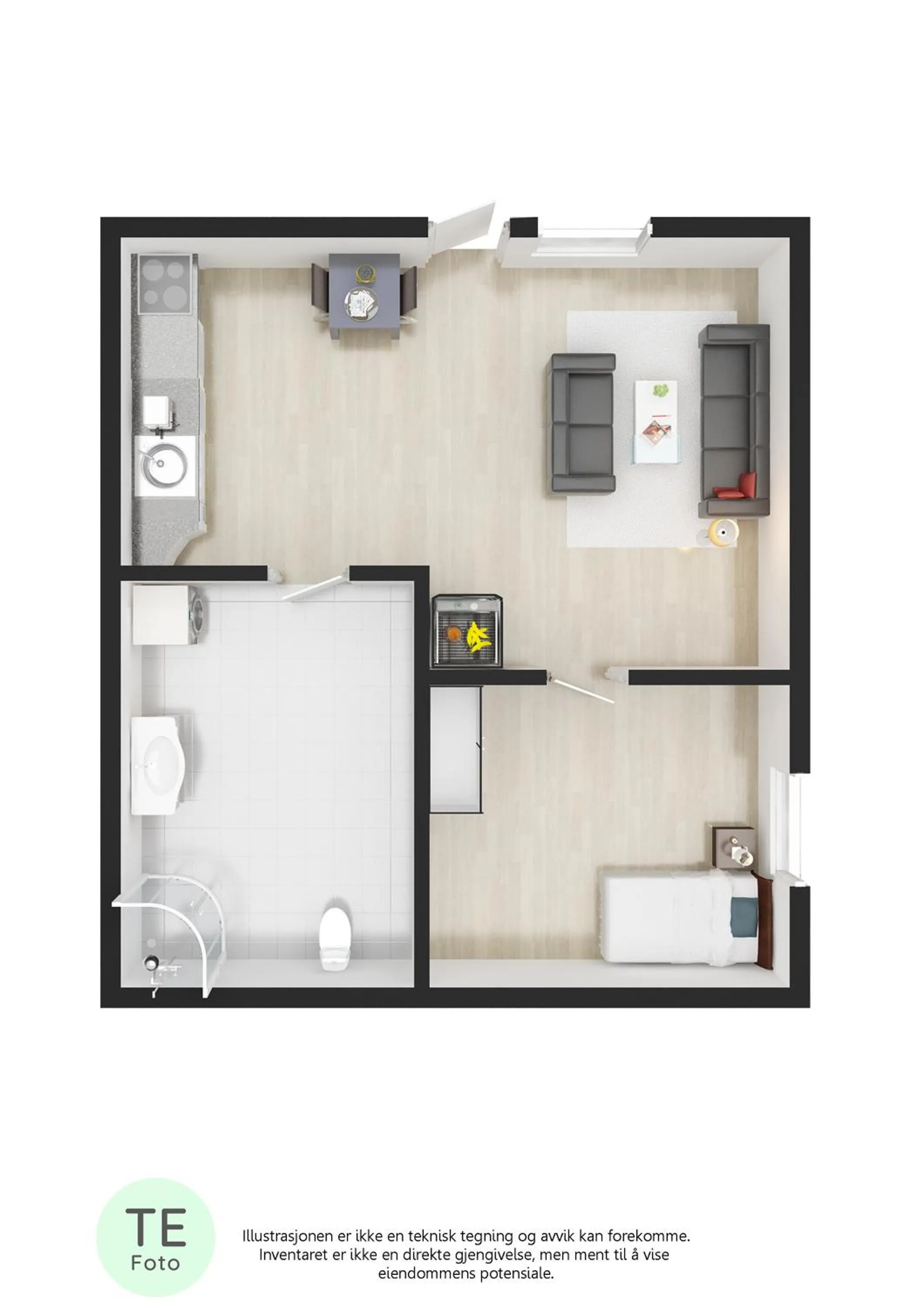 Floor plan in Master Apartment Hotel