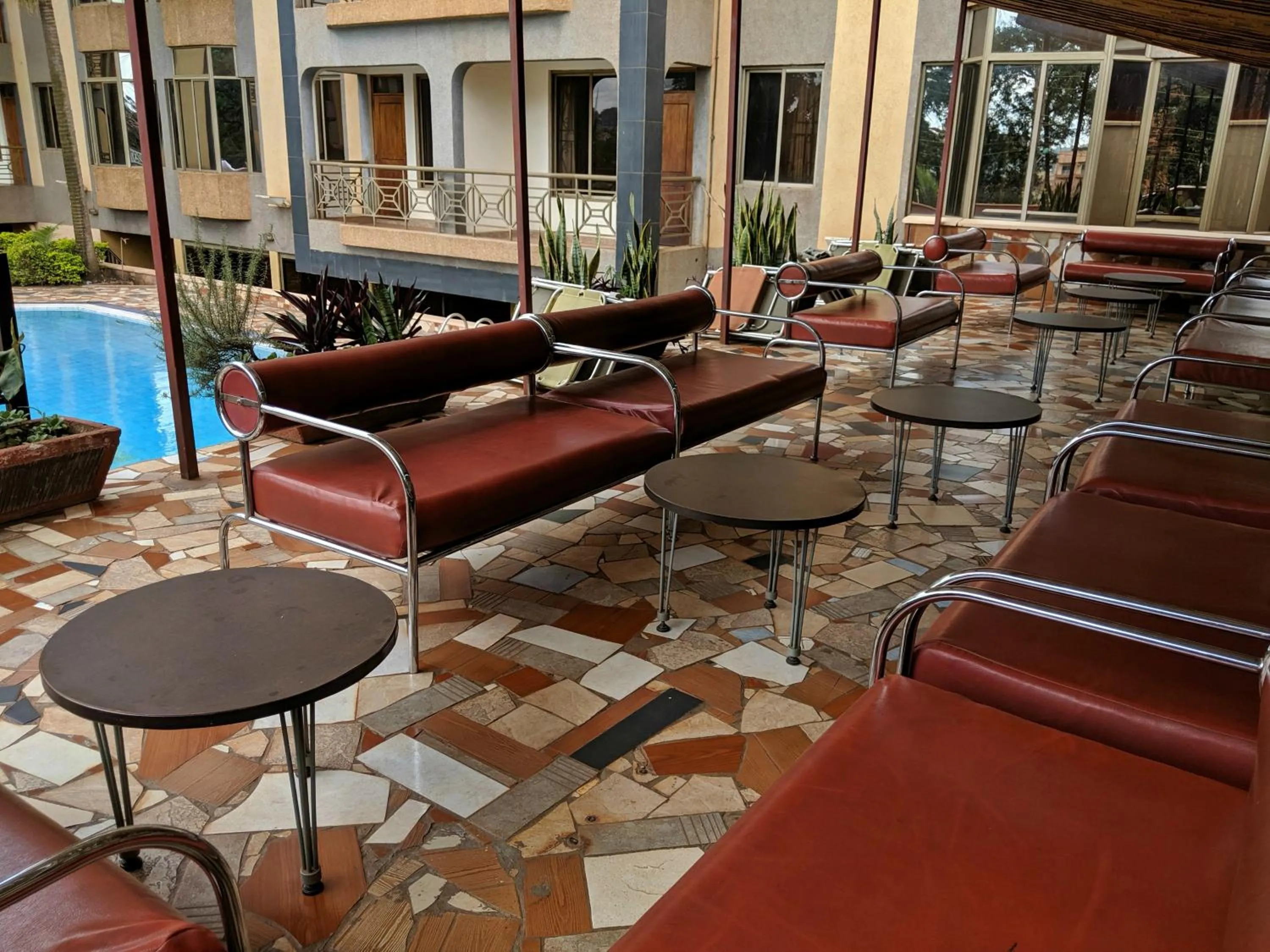 Seating area in Prestige Hotel Suites