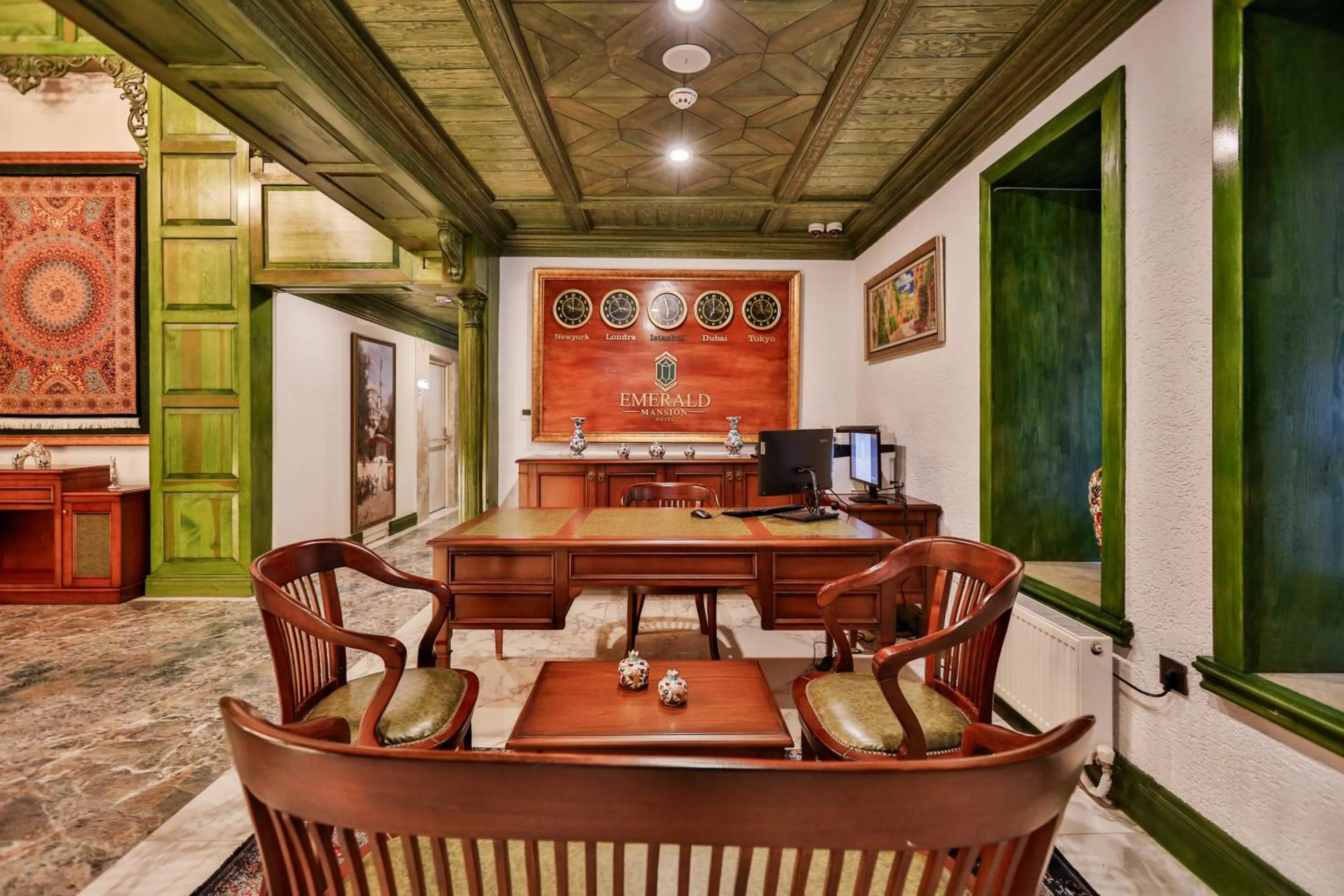 Seating area in Emerald Mansion Hotel