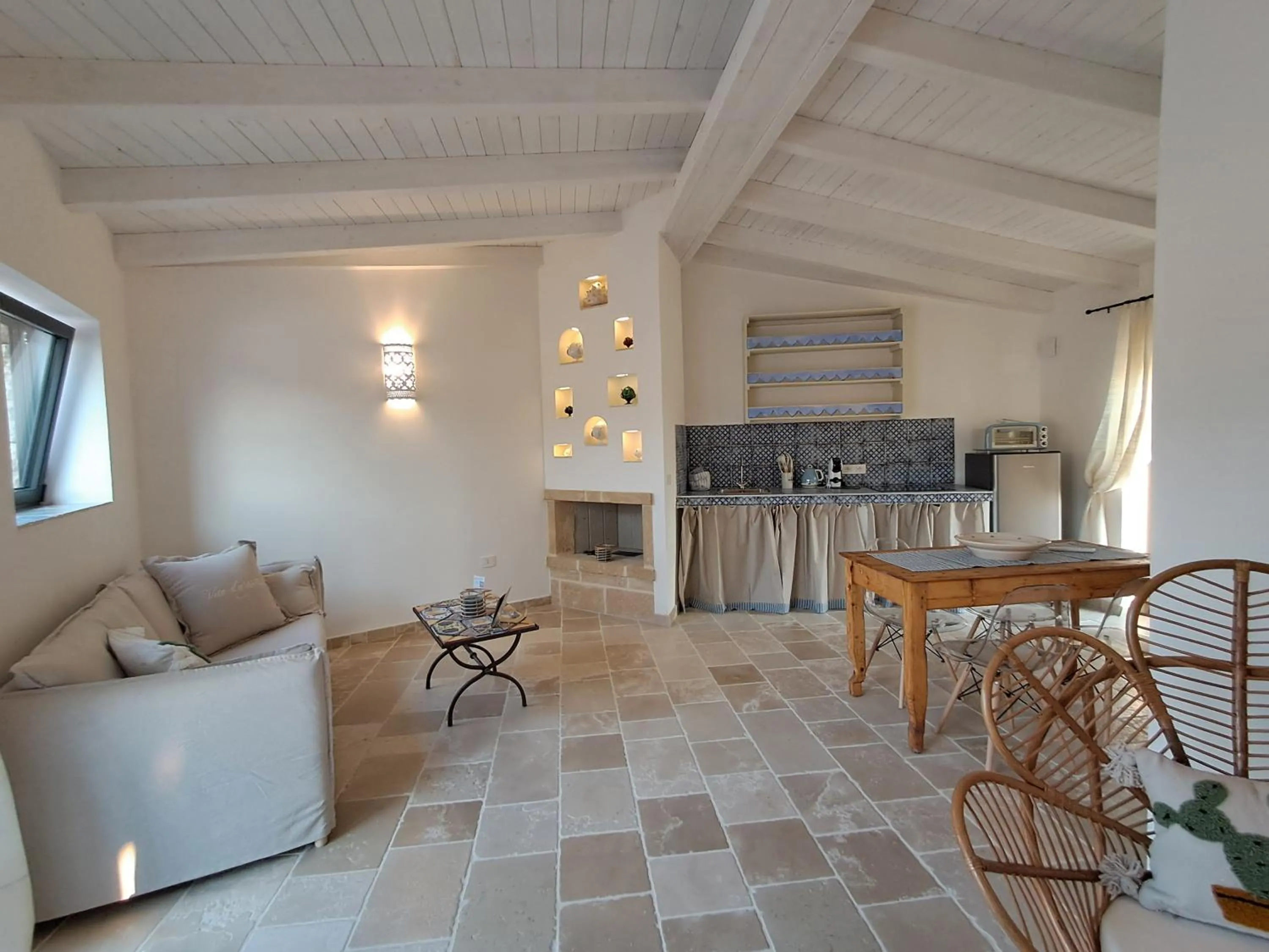 Seating area in Masseria Palane