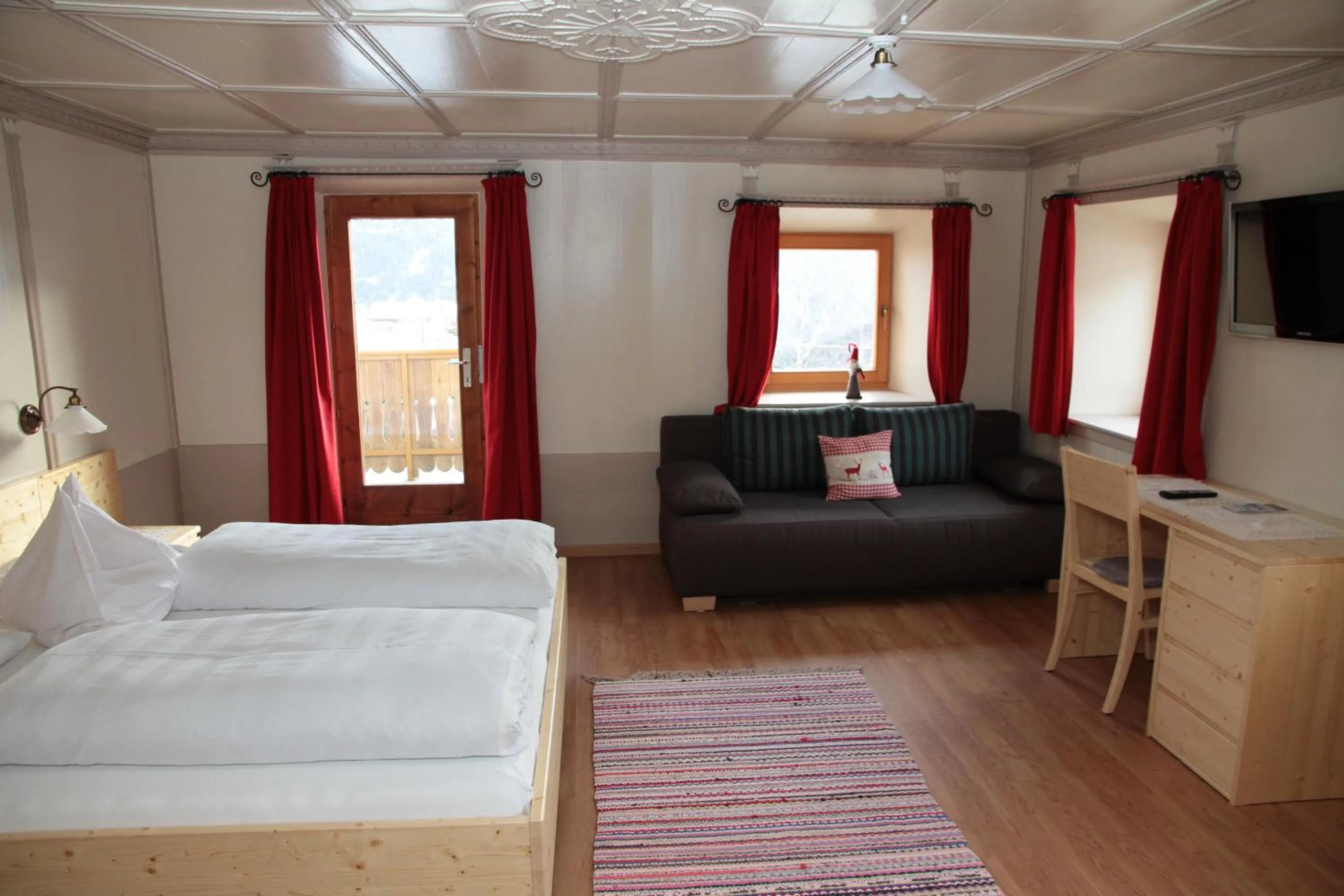 Property building, Bed in Pension Aichner