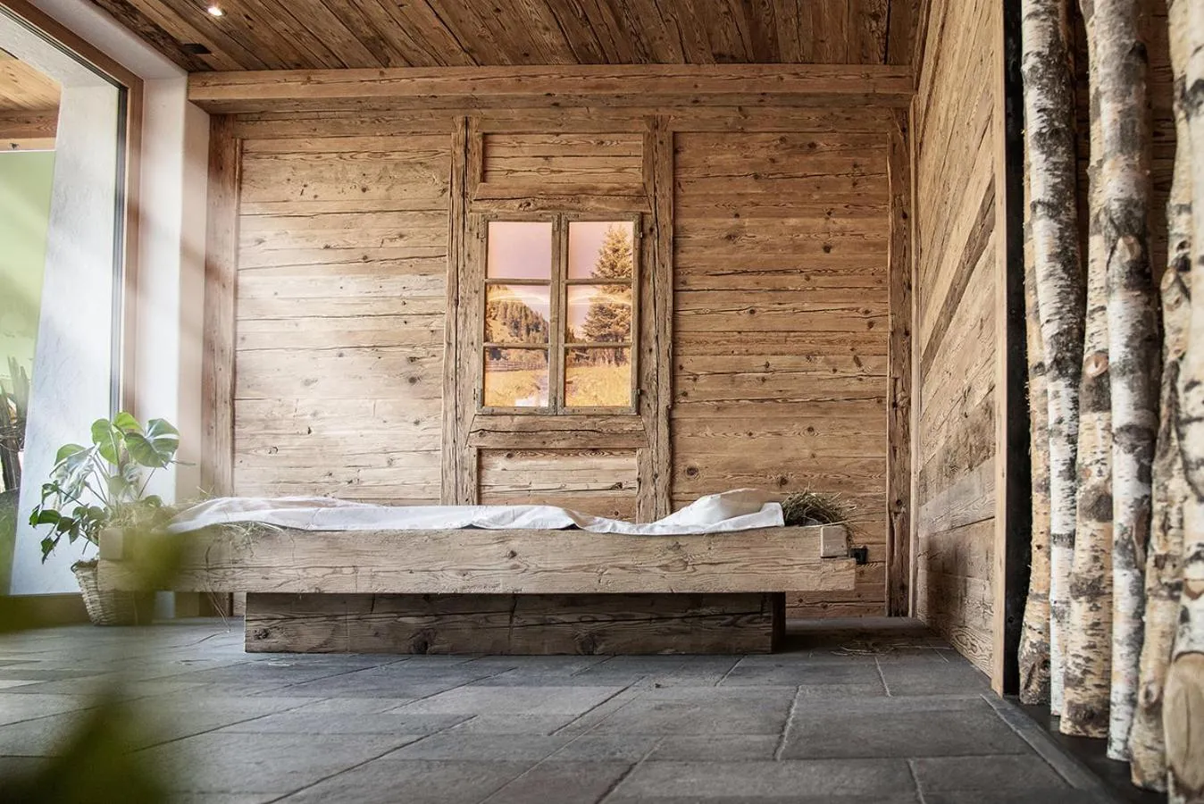 Sauna, Bed in Pension Aichner