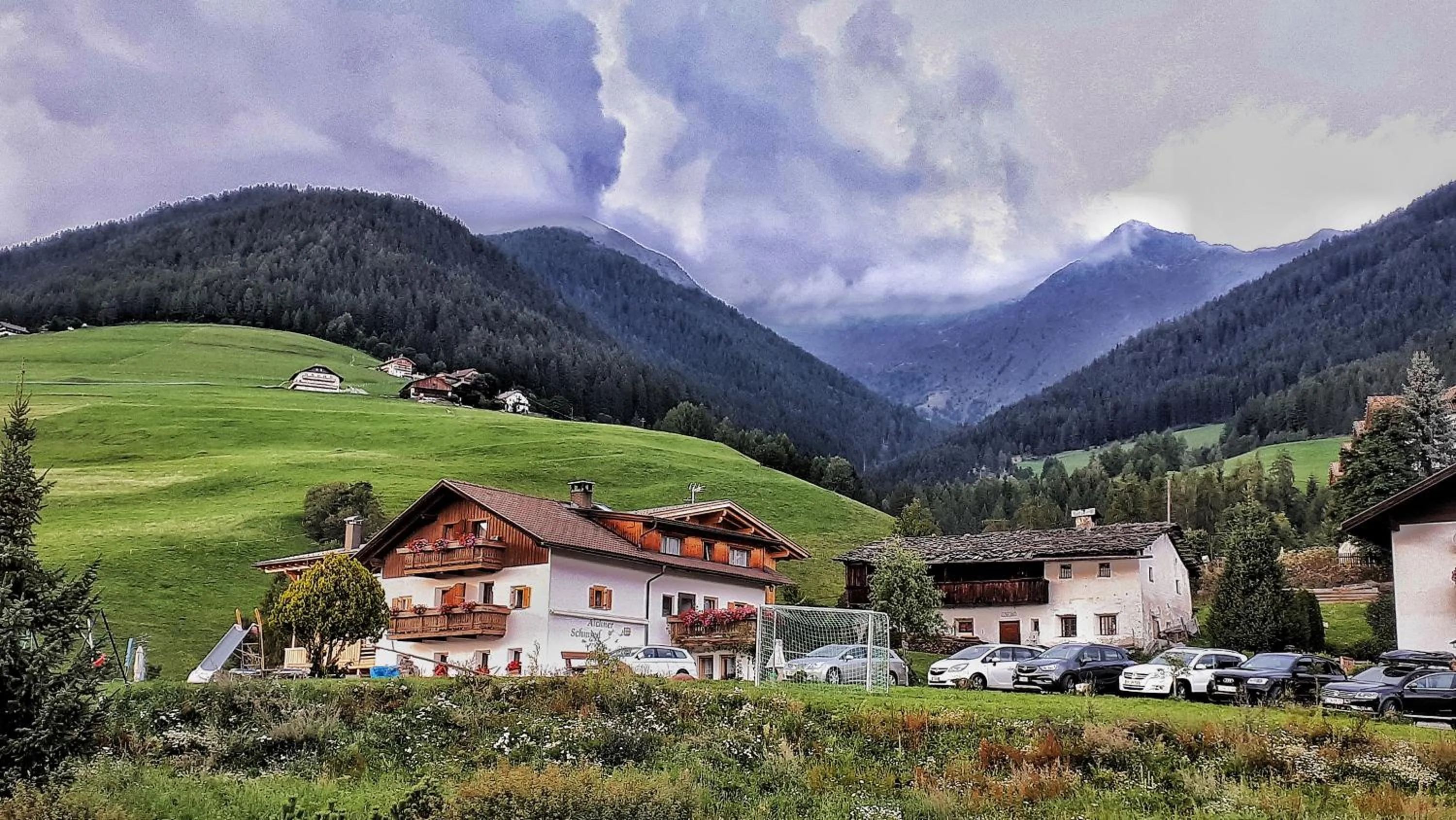 Bird's eye view in Pension Aichner