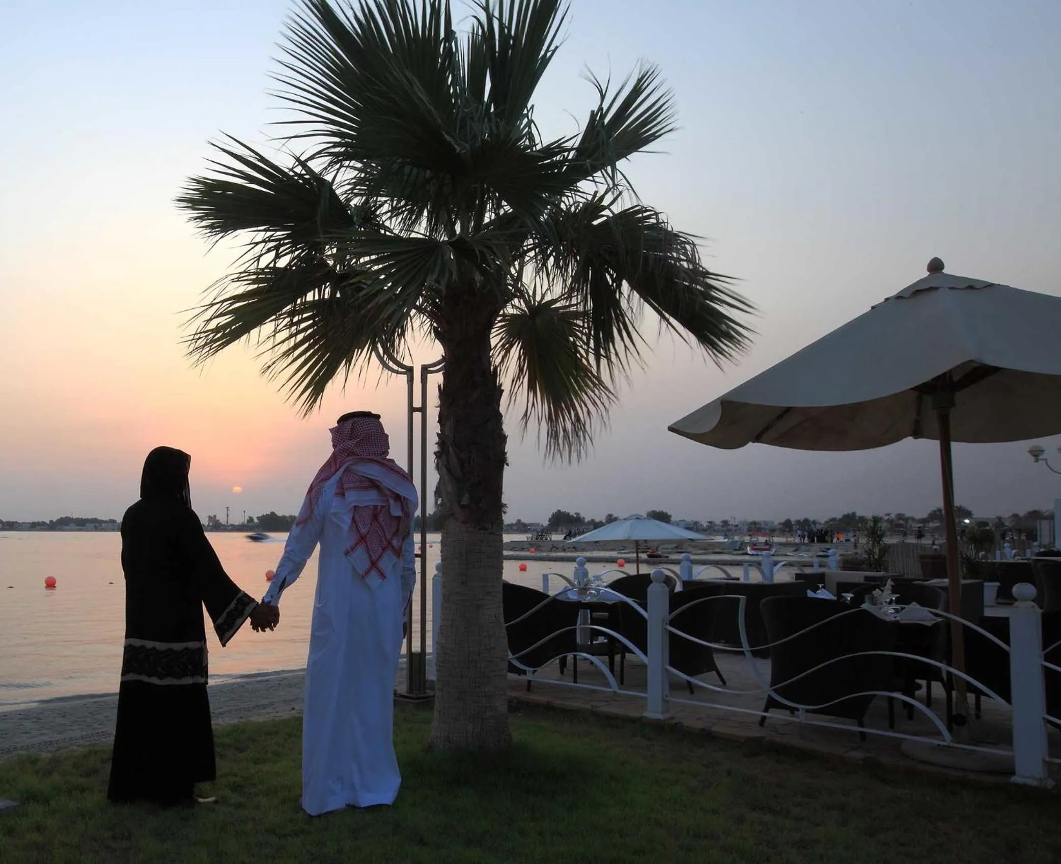 group of guests in Dana Beach Resort