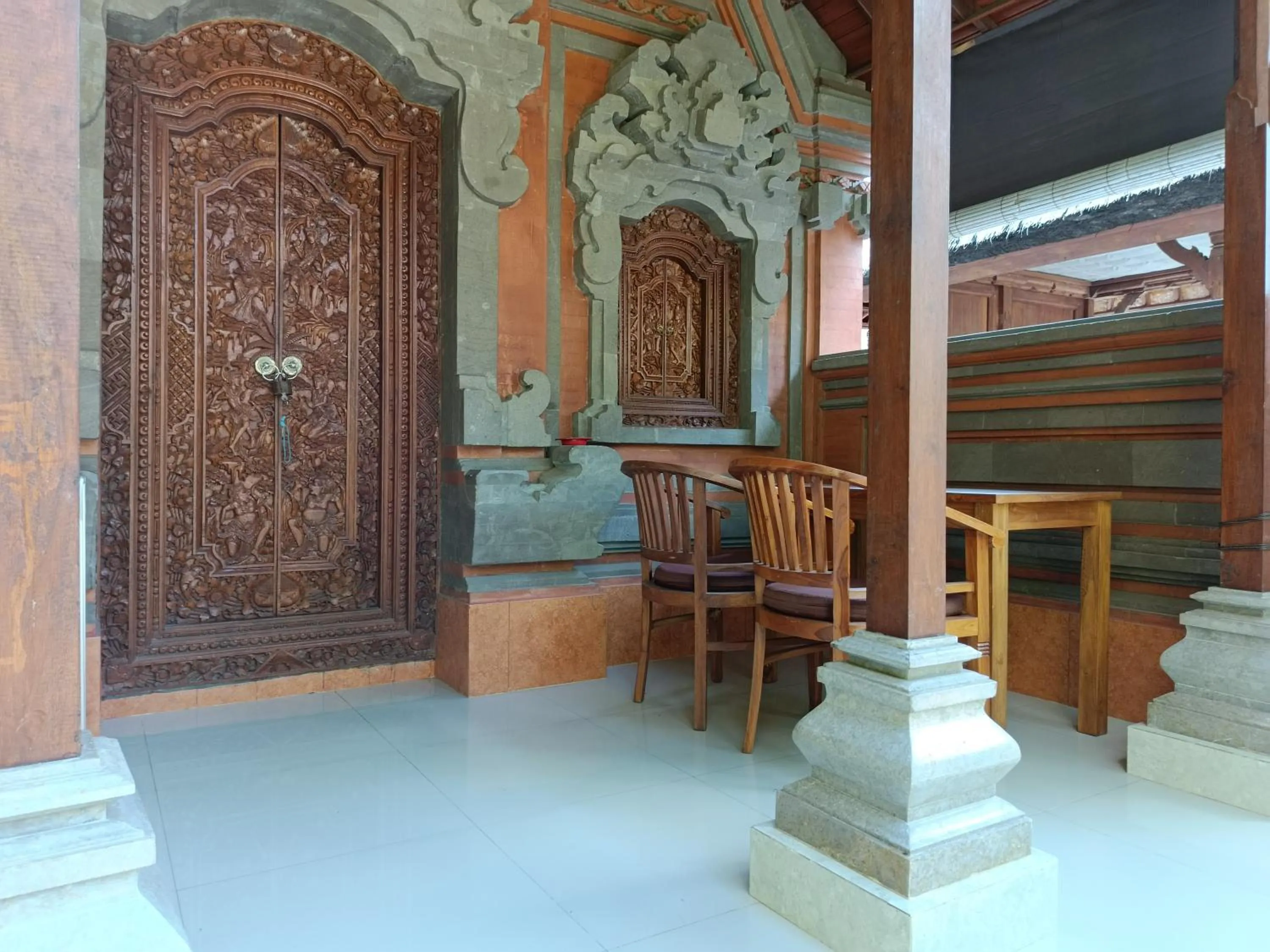 Seating area in Nyoman House Ubud
