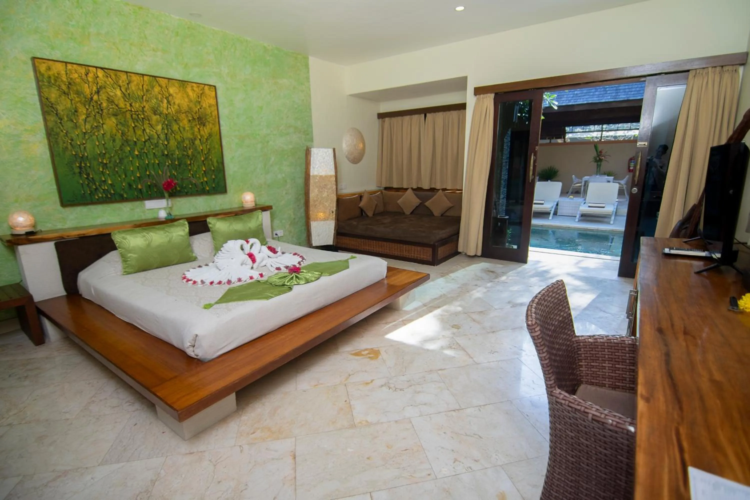 Bedroom, Bed in Pearl of Trawangan