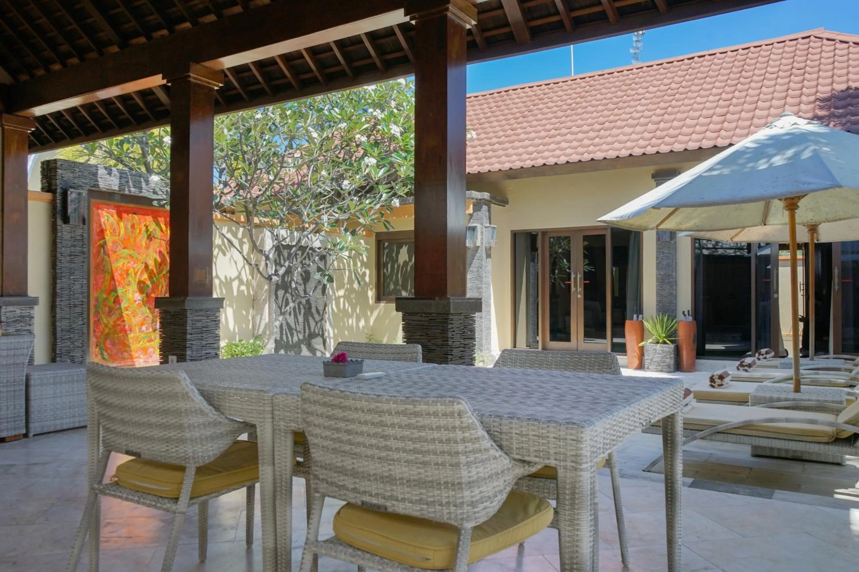 Seating area in Pearl of Trawangan