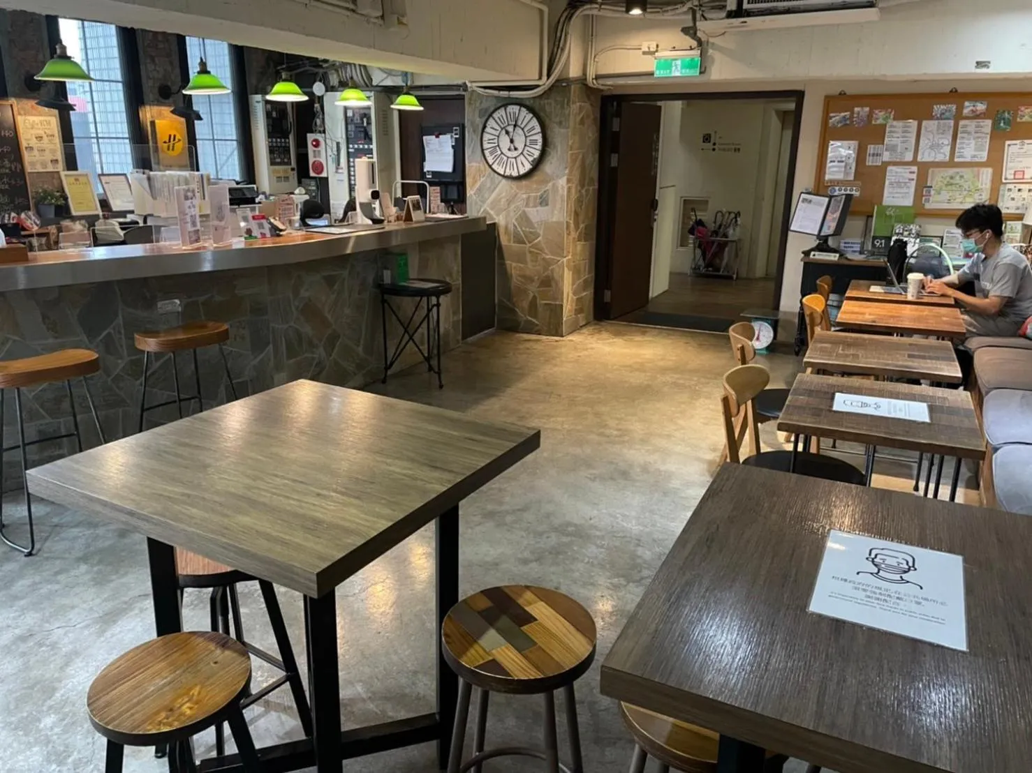 Dining area in NK Hostel