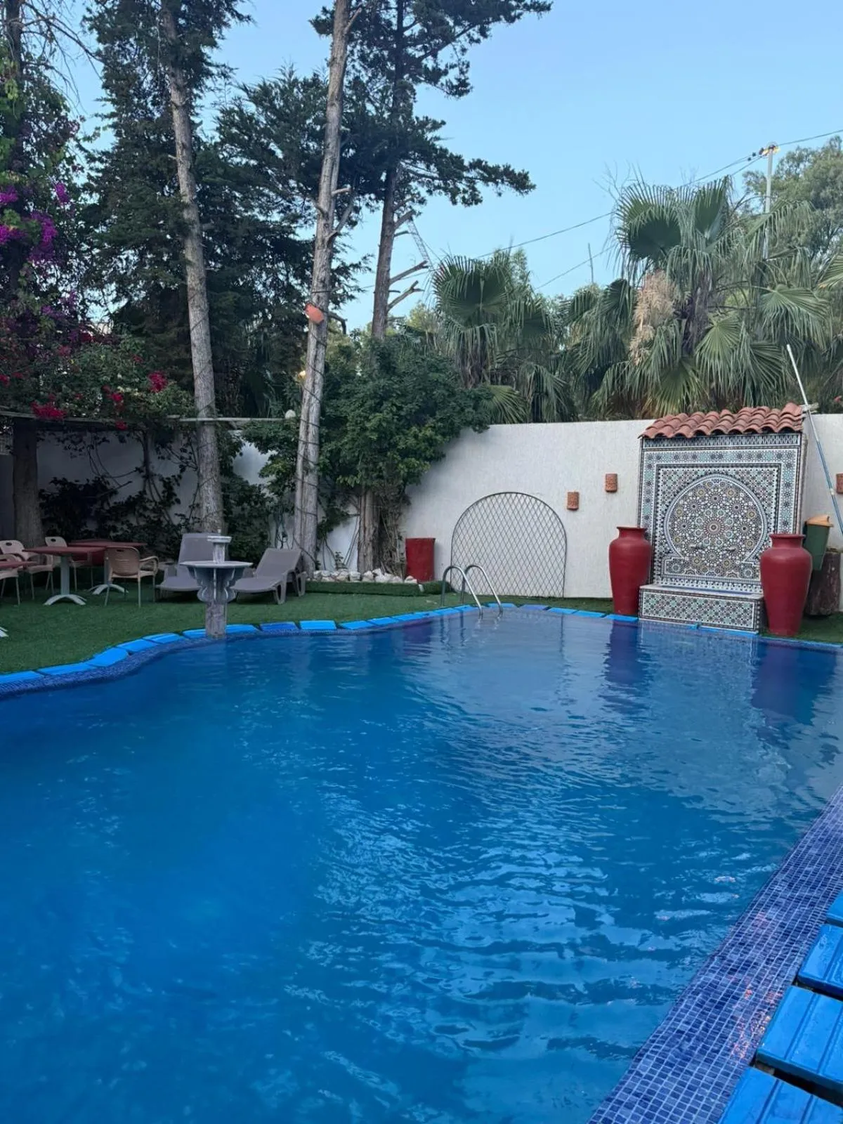 Swimming pool in Malabata Guest House