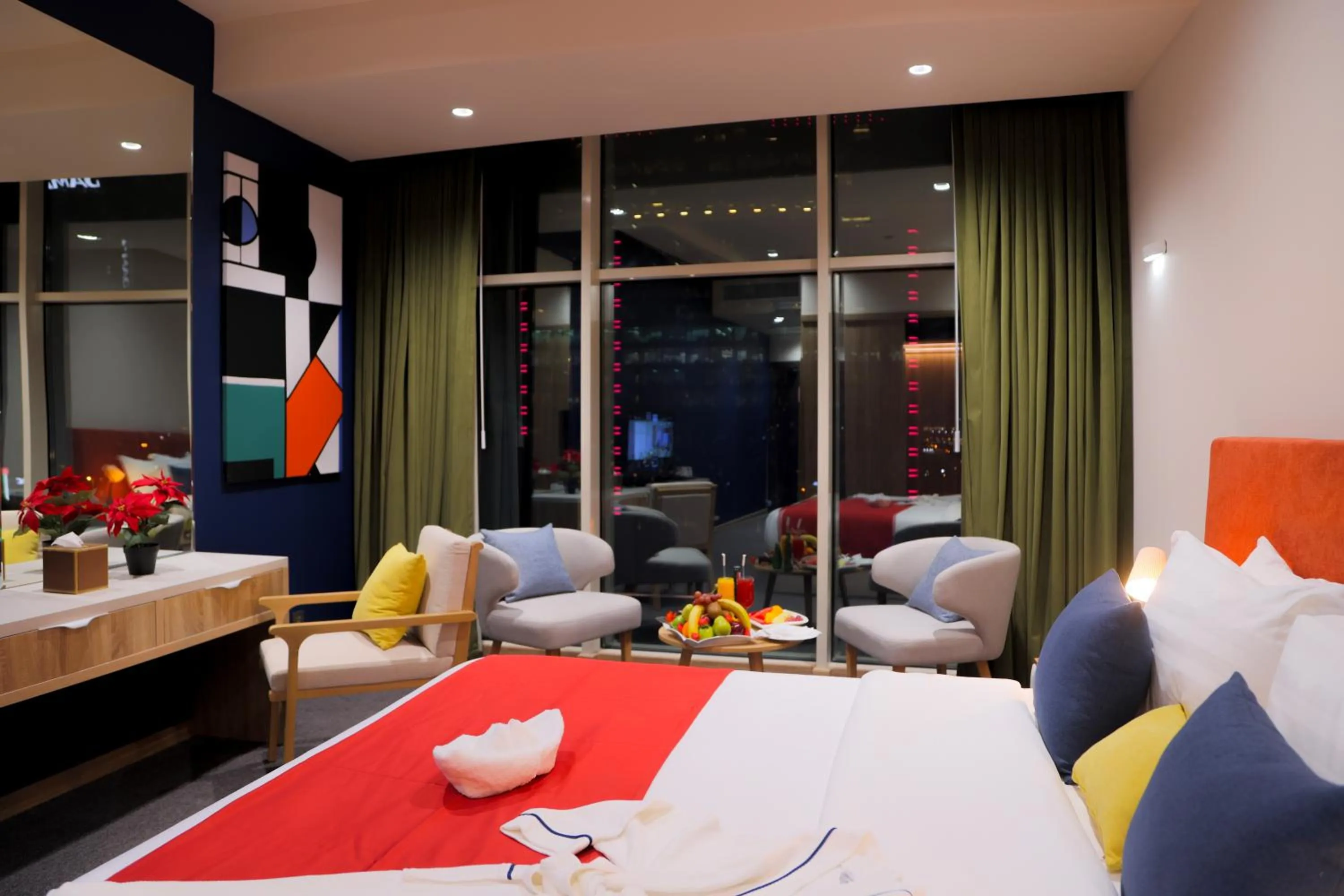 Bed in Novotel Suites Riyadh Centre