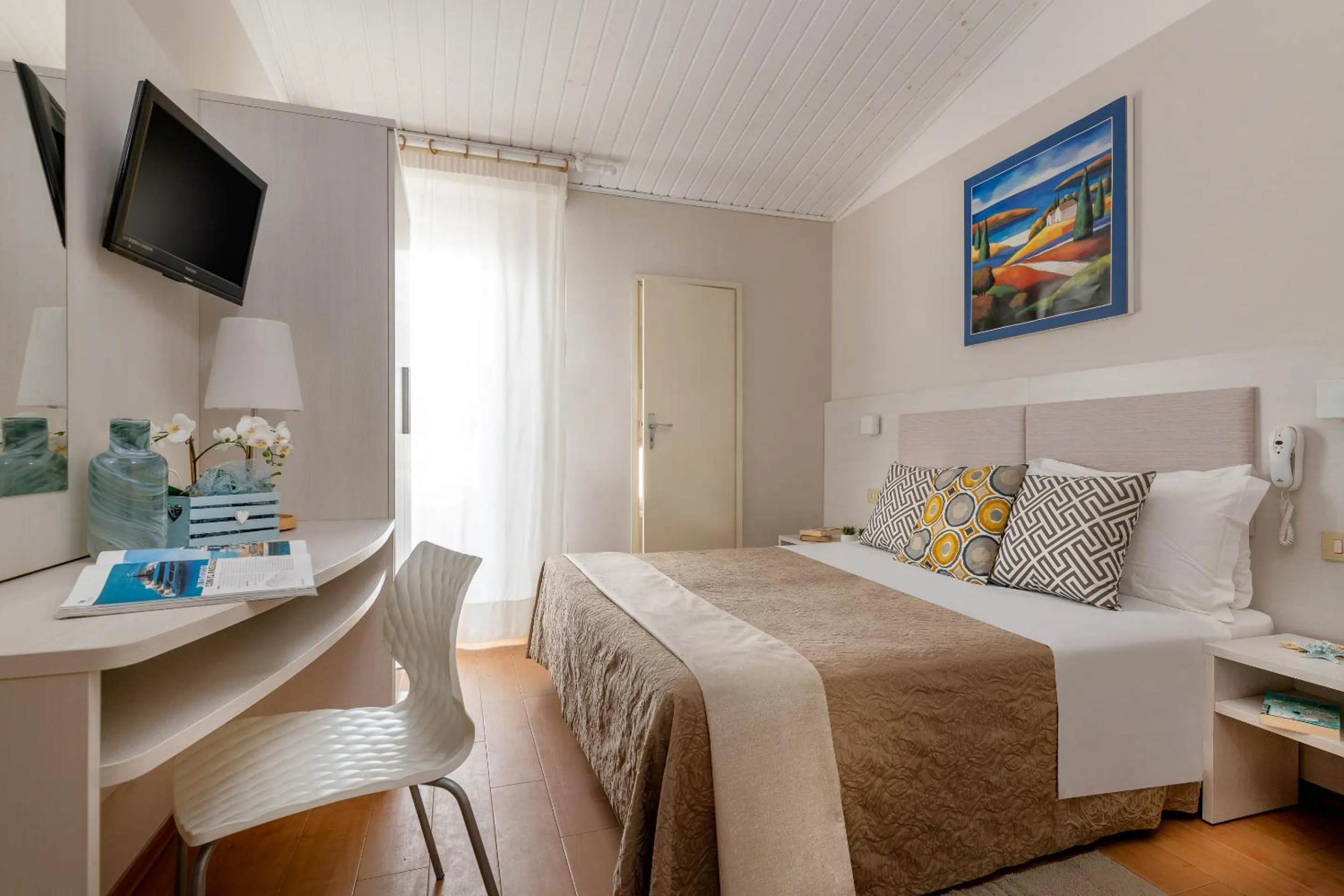 Bedroom, Bed in Hotel Eliseo Riccione