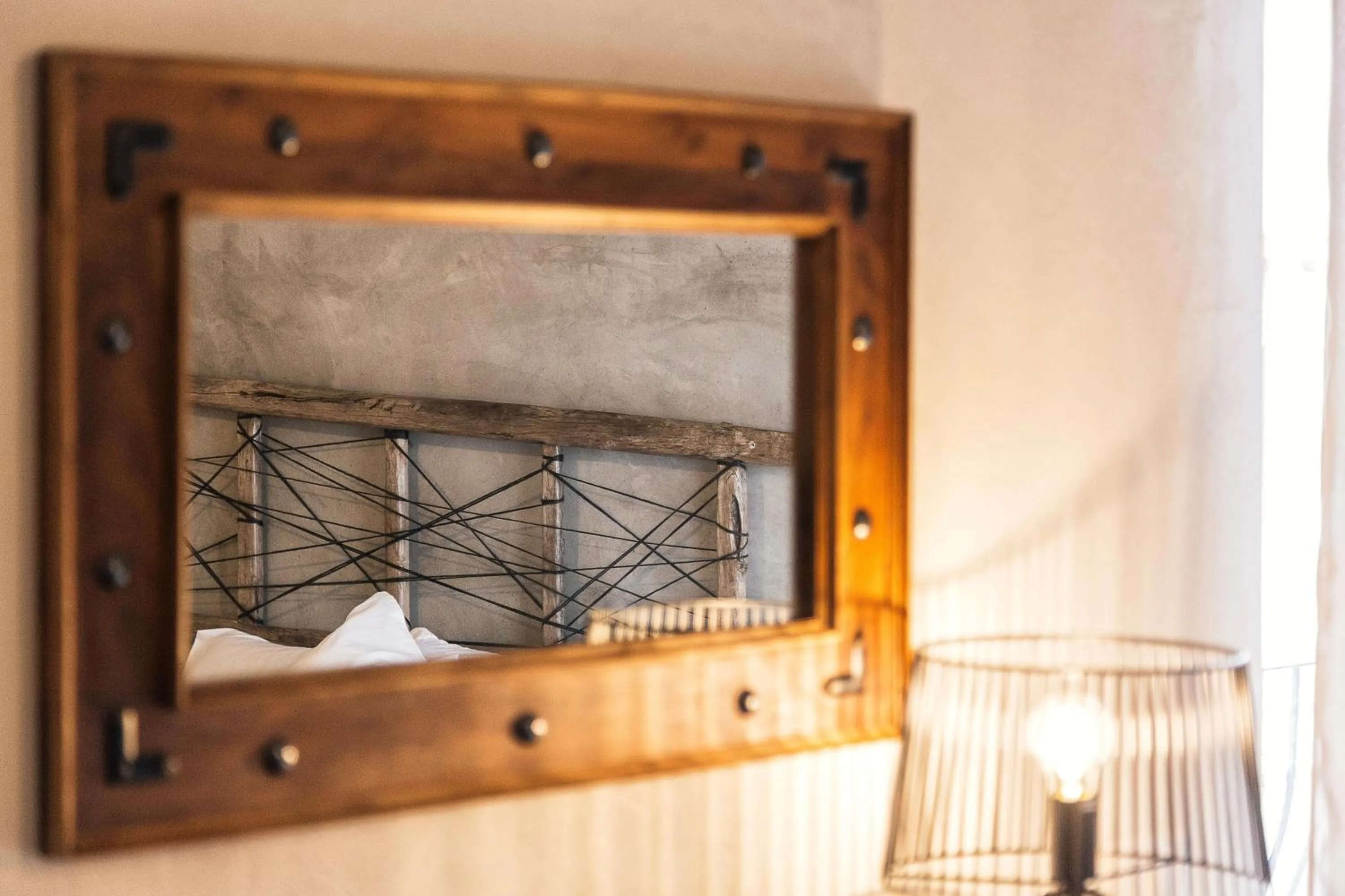 Decorative detail, Bed in B&B I Cinque Mori