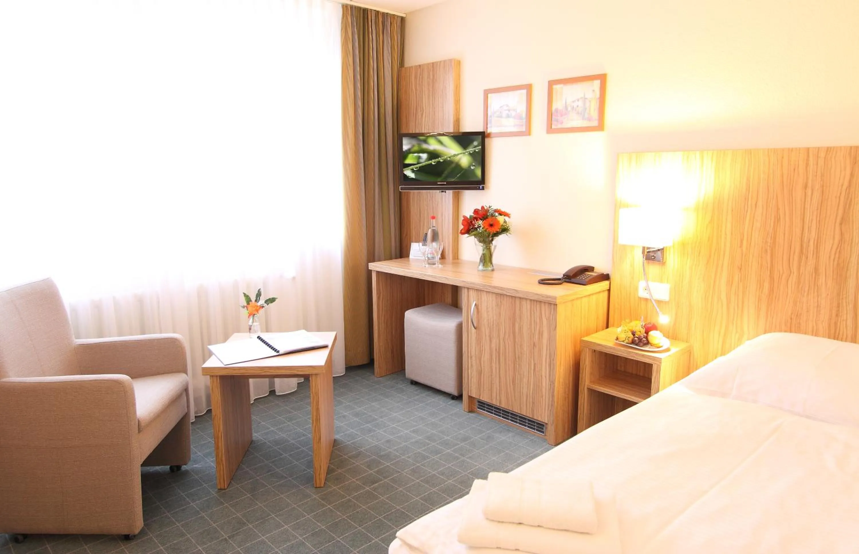 Decorative detail, Bed in Akzent Hotel Am Burgholz