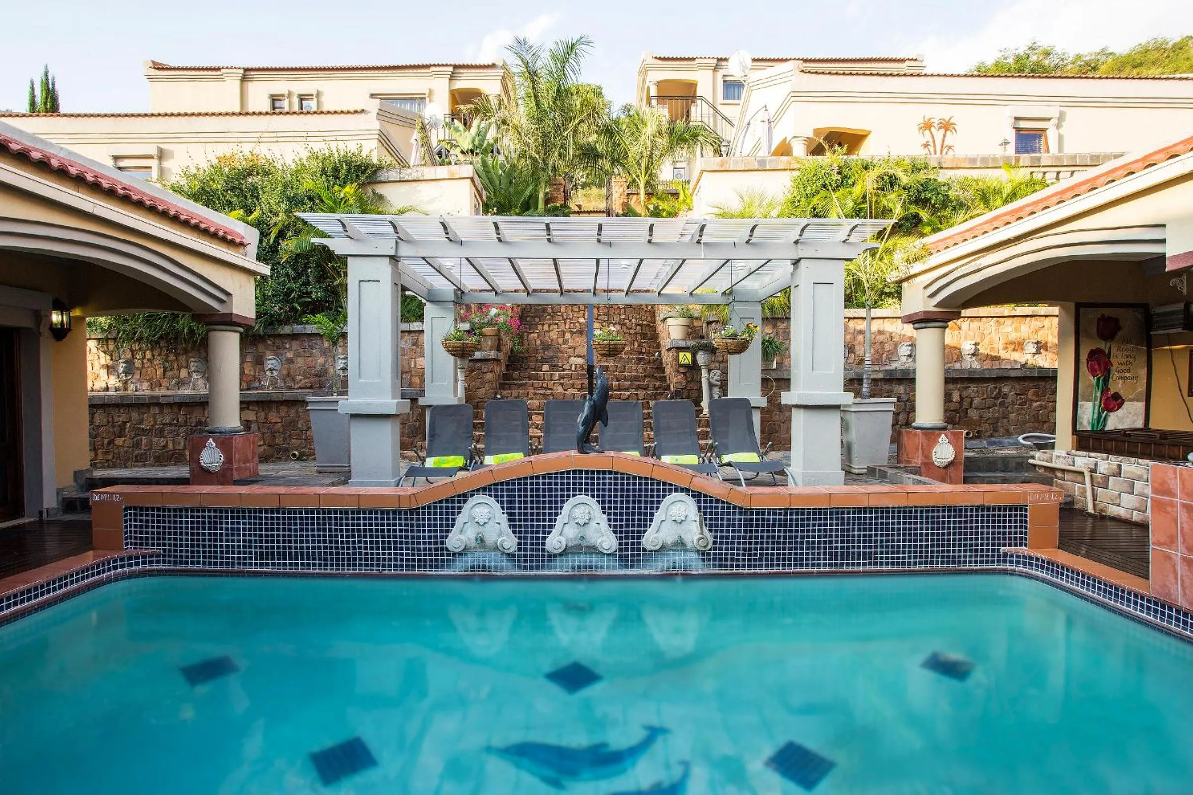 Swimming pool in The Royal Palm B&B
