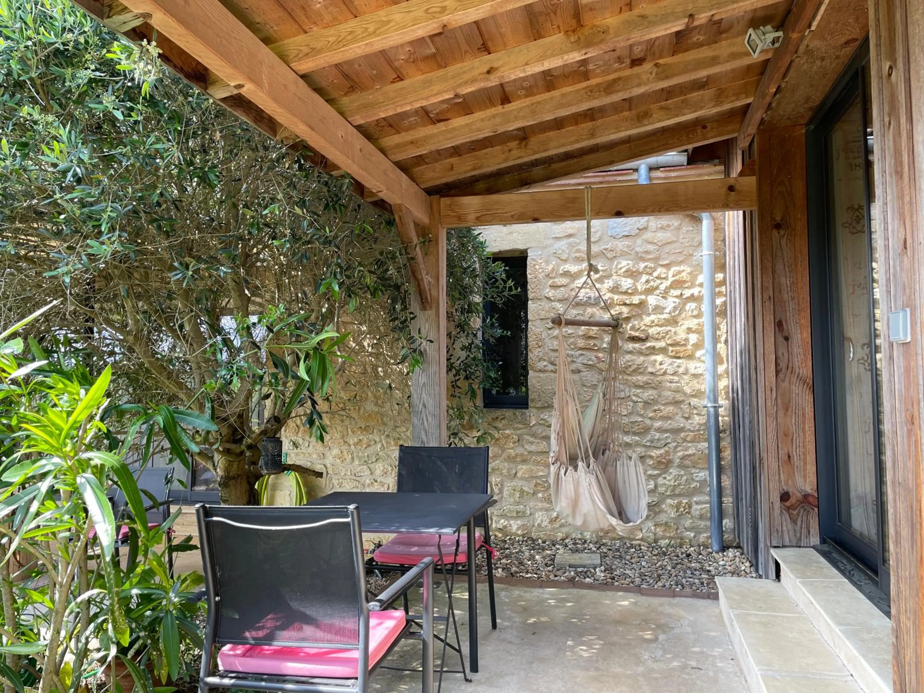 Patio in Le Lion D'Or en PERIGORD