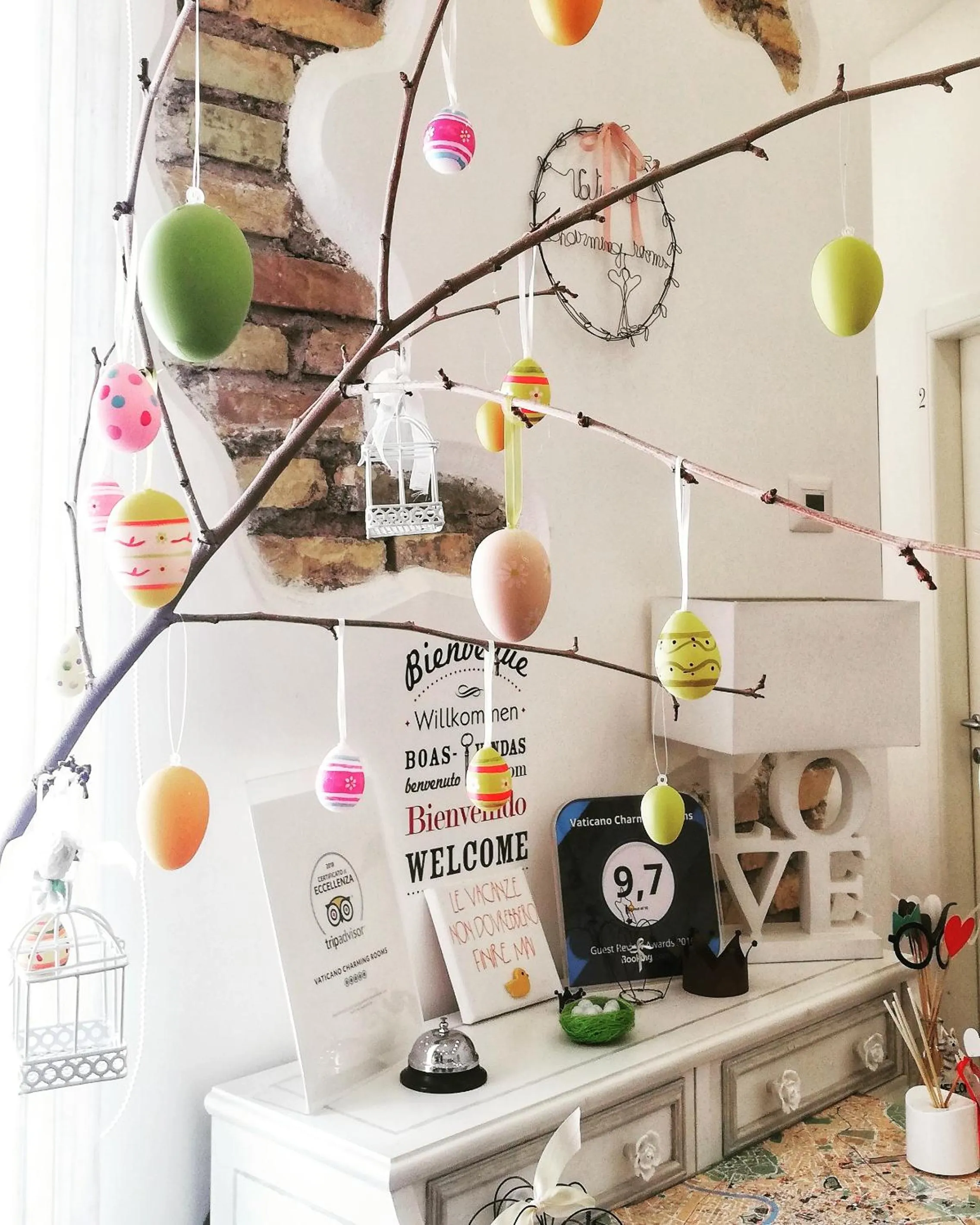 Lobby or reception in Vaticano Charming Rooms