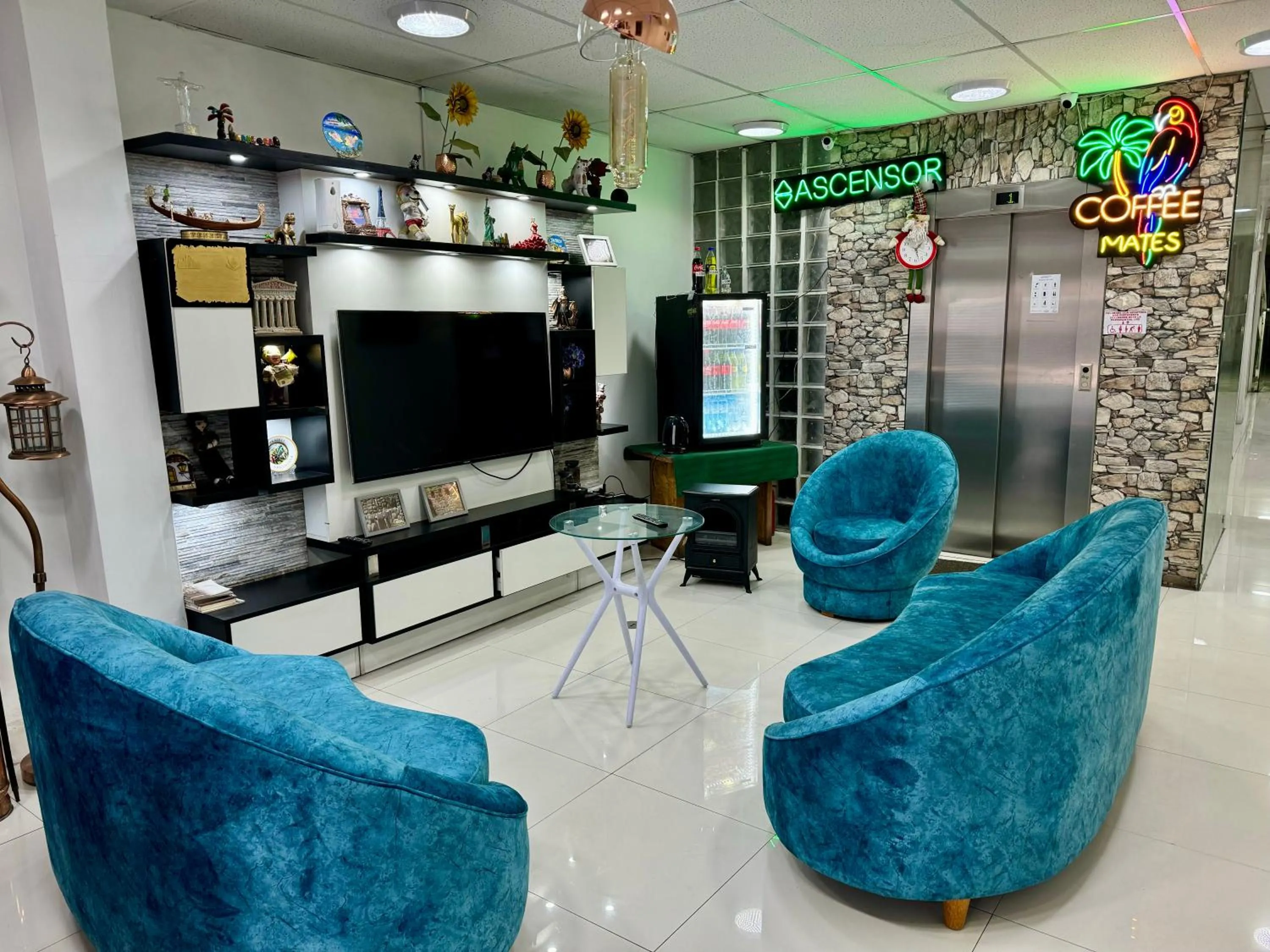 Lobby or reception in Hotel Plateros