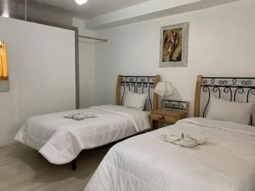 Bed in Hotel Plateros