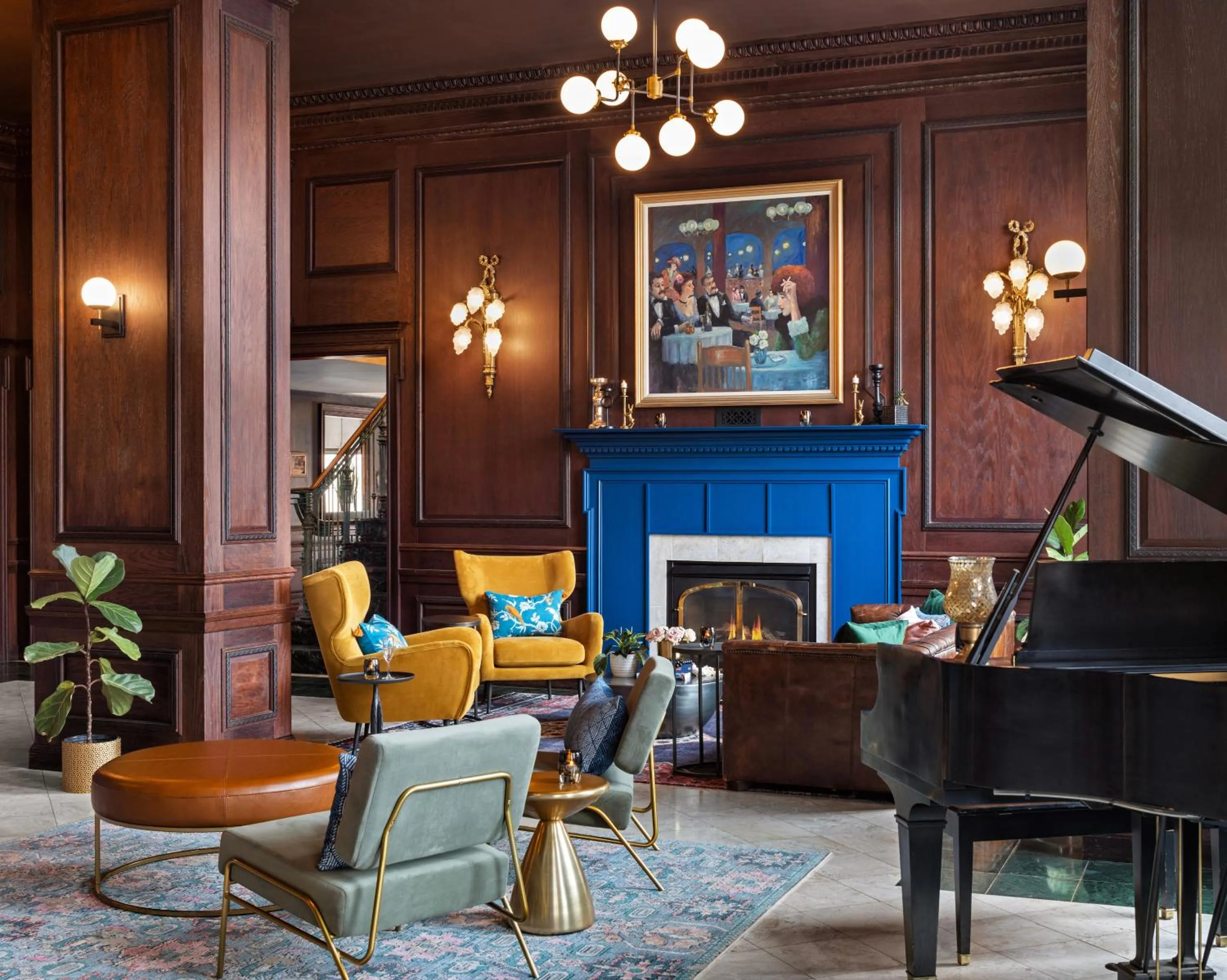 Lobby or reception in Landmark Inn